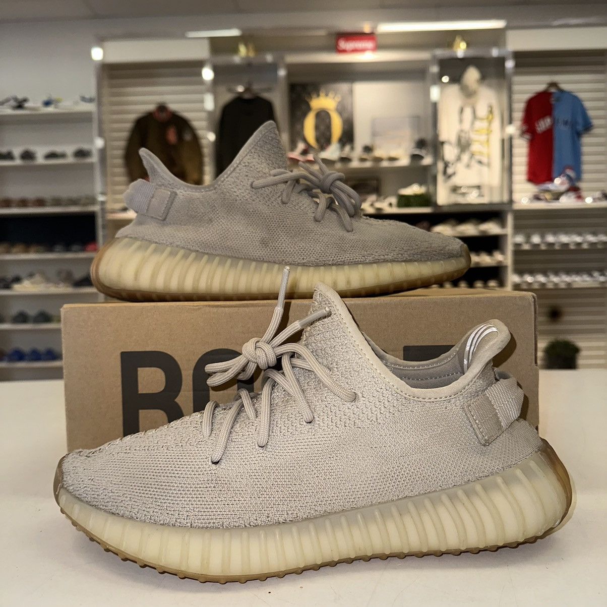 image of Size 8.5 - Adidas Yeezy Boost 350 V2 Low Sesame Shoes in Beige, Men's