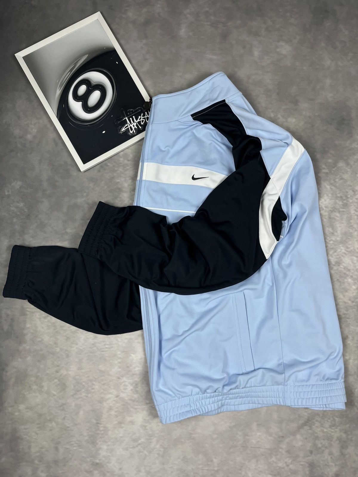 Nike Nike Vintage Y2K Silver Tag Track Jacket Light Blue Men’s XL Size US L / EU 52-54 / 3 - 2 Thumbnail
