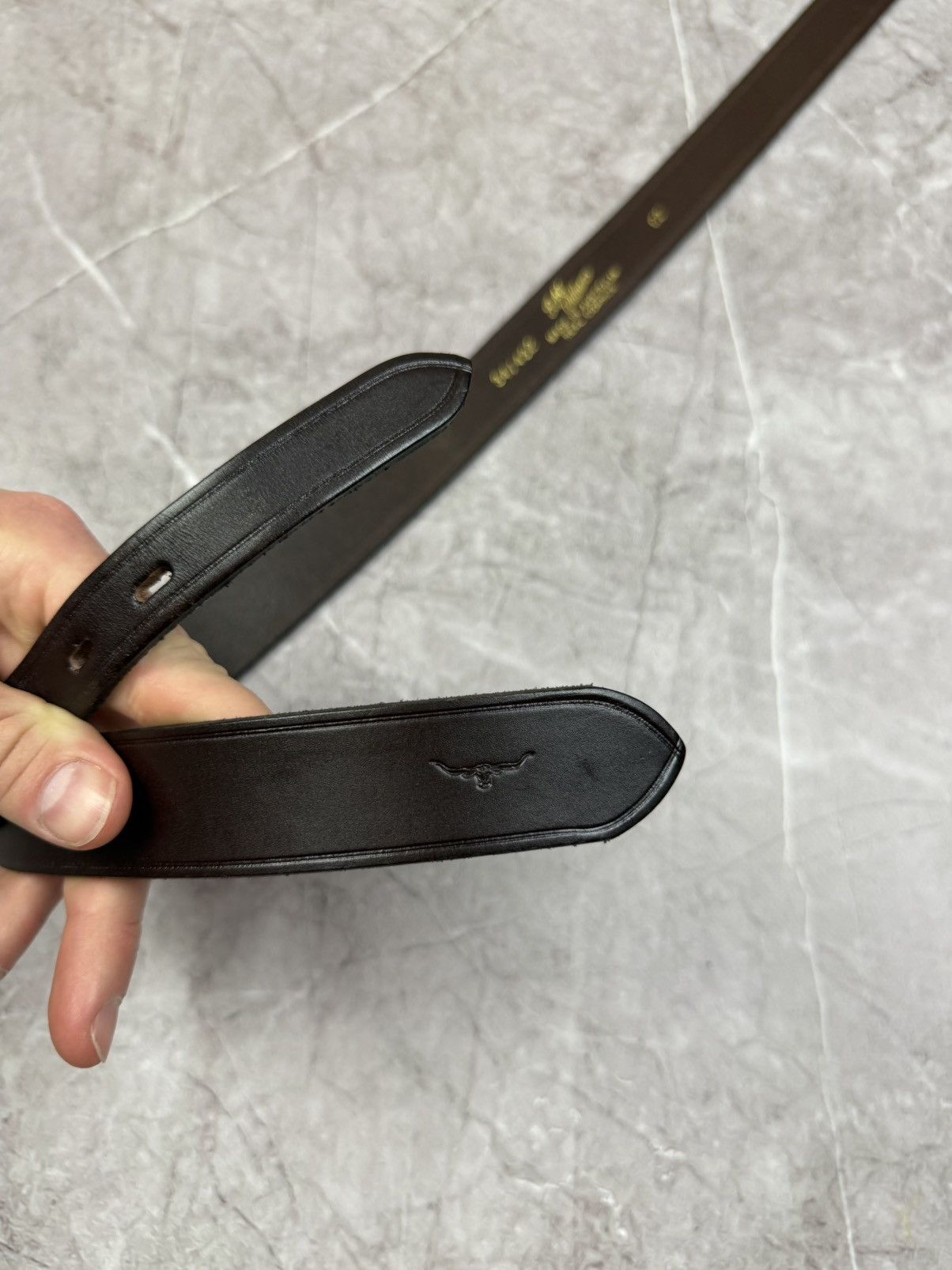 R.M. Williams M. Williams Classic Drover Leather Belt 34 Made in Australia Size 34 - 11 Thumbnail