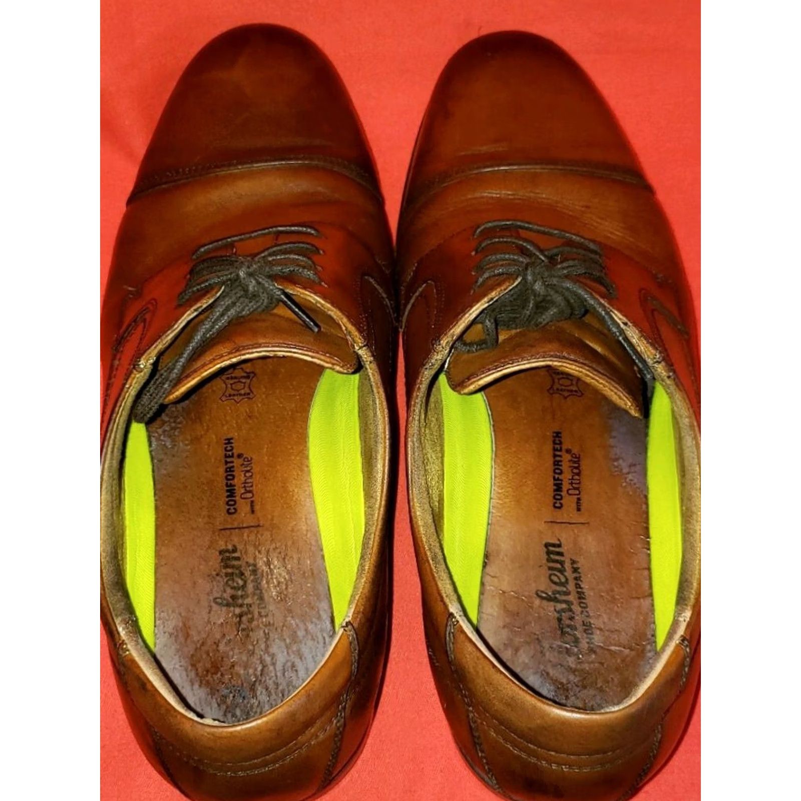Florsheim Florsheim Comfortech Men's Oxford Shoes Size 11D Brown Cap Toe Ortholite Insoles Dress Shoes Size ONE SIZE - 7 Thumbnail