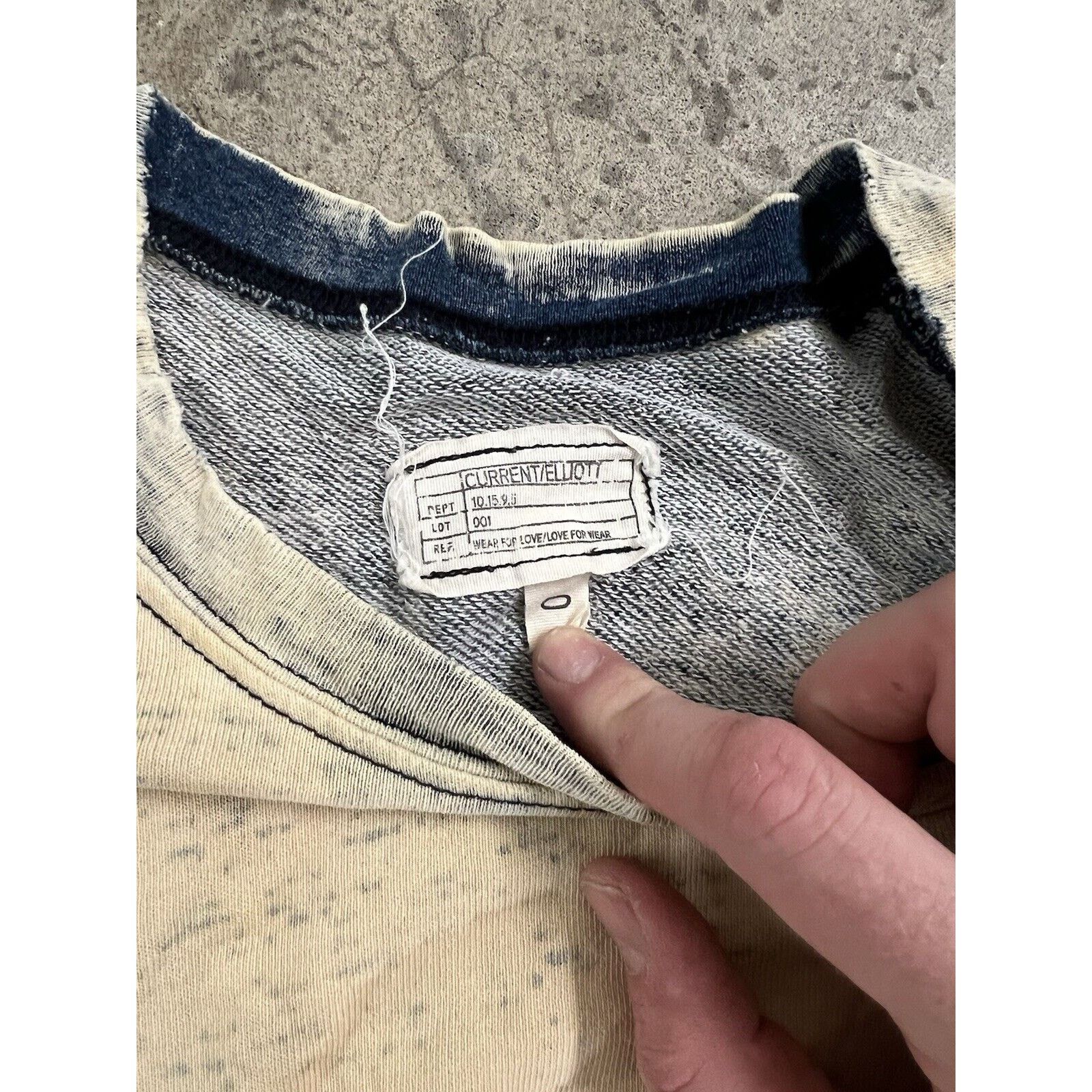 Current/Elliot Current/Elliott Rolled Sleeve White Wash Sweatshirt Womens 0 Size XS / US 0-2 / IT 36-38 - 8 Thumbnail