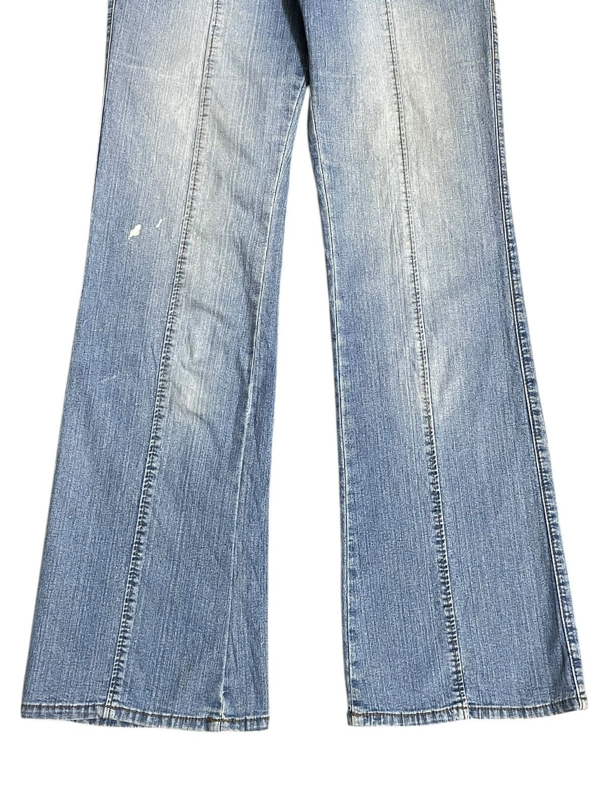 Japanese Brand Vtg Japanese Women’s Denim Punk Style Buckle Wide Leg Jeans Size 27" / US 4 / IT 40 - 2 Thumbnail