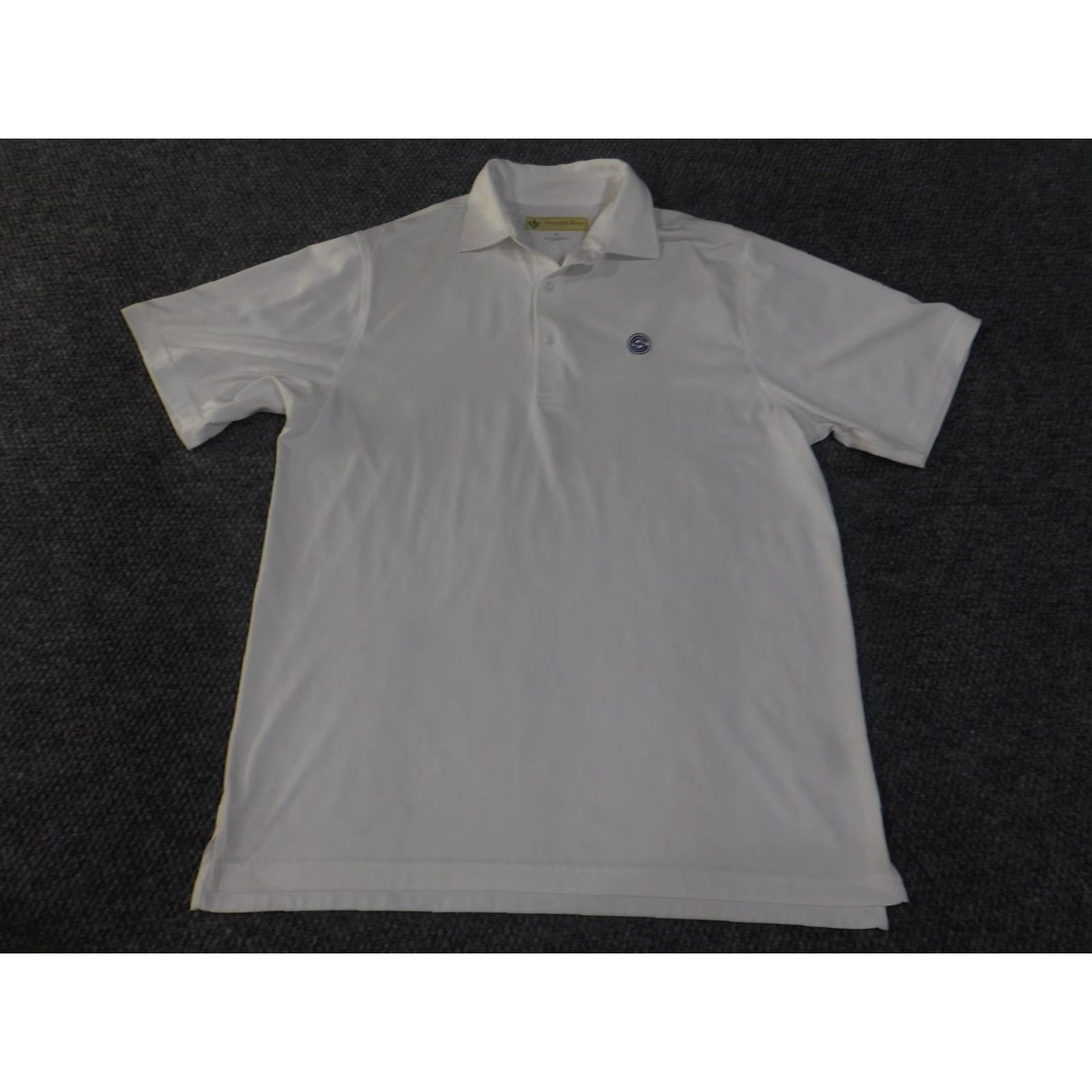 Vintage Donald Ross Polo Shirt Mens Medium White Performance Golf Embroidered Logo Size US M / EU 48-50 / 2 - 3 Thumbnail