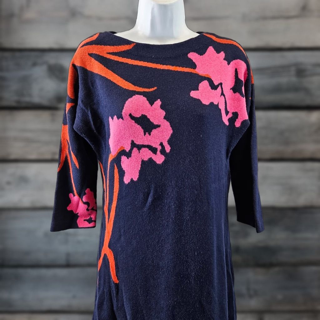 Anthropologie Field Flower Womens Megara Tunic Sweater XS Blue 3/4 Sleeve Clothing Womens Size XS / US 0-2 / IT 36-38 - 1 Thumbnail