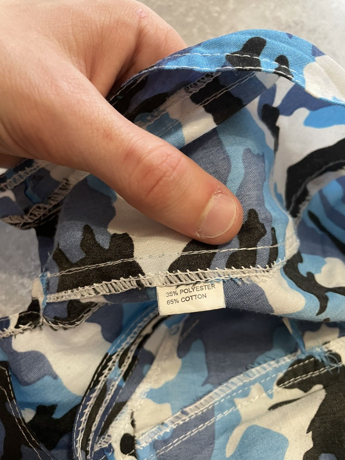Vintage Blue Camo Durag Hat Y2K Size ONE SIZE - 8 Thumbnail