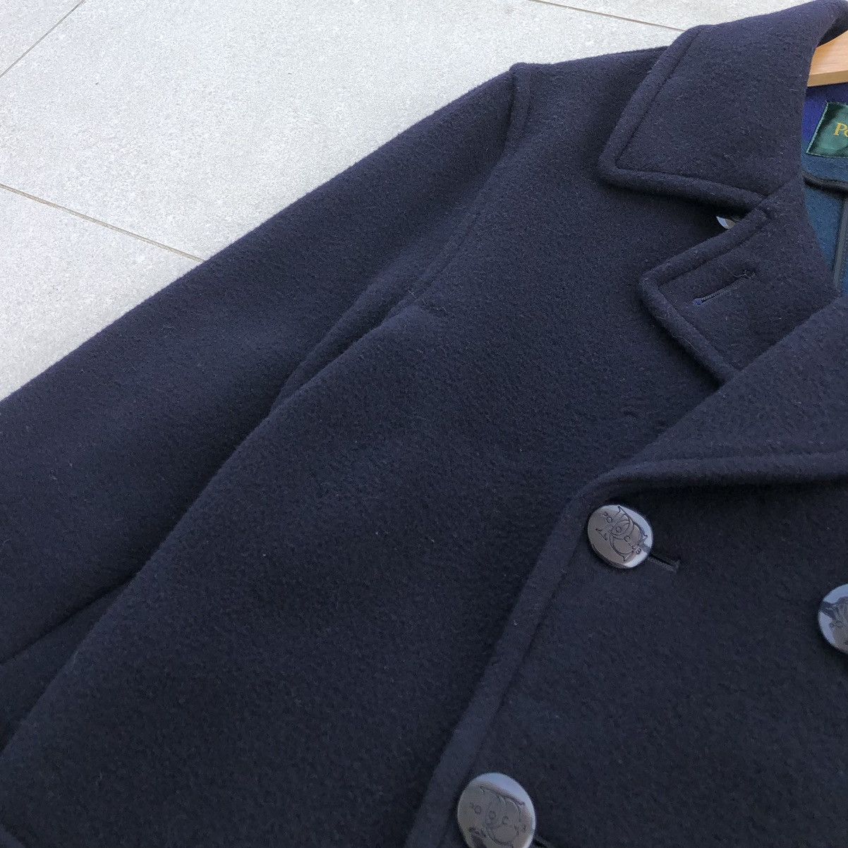Beverly Hills Polo Club Vintage Polo Club Navy Blue Wool Peacoat Jacket Size US L / EU 52-54 / 3 - 7 Thumbnail