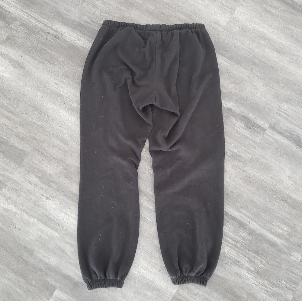 Designer Black Oversized VS Banded Sweats Size 28" / US 6 / IT 42 - 2 Thumbnail