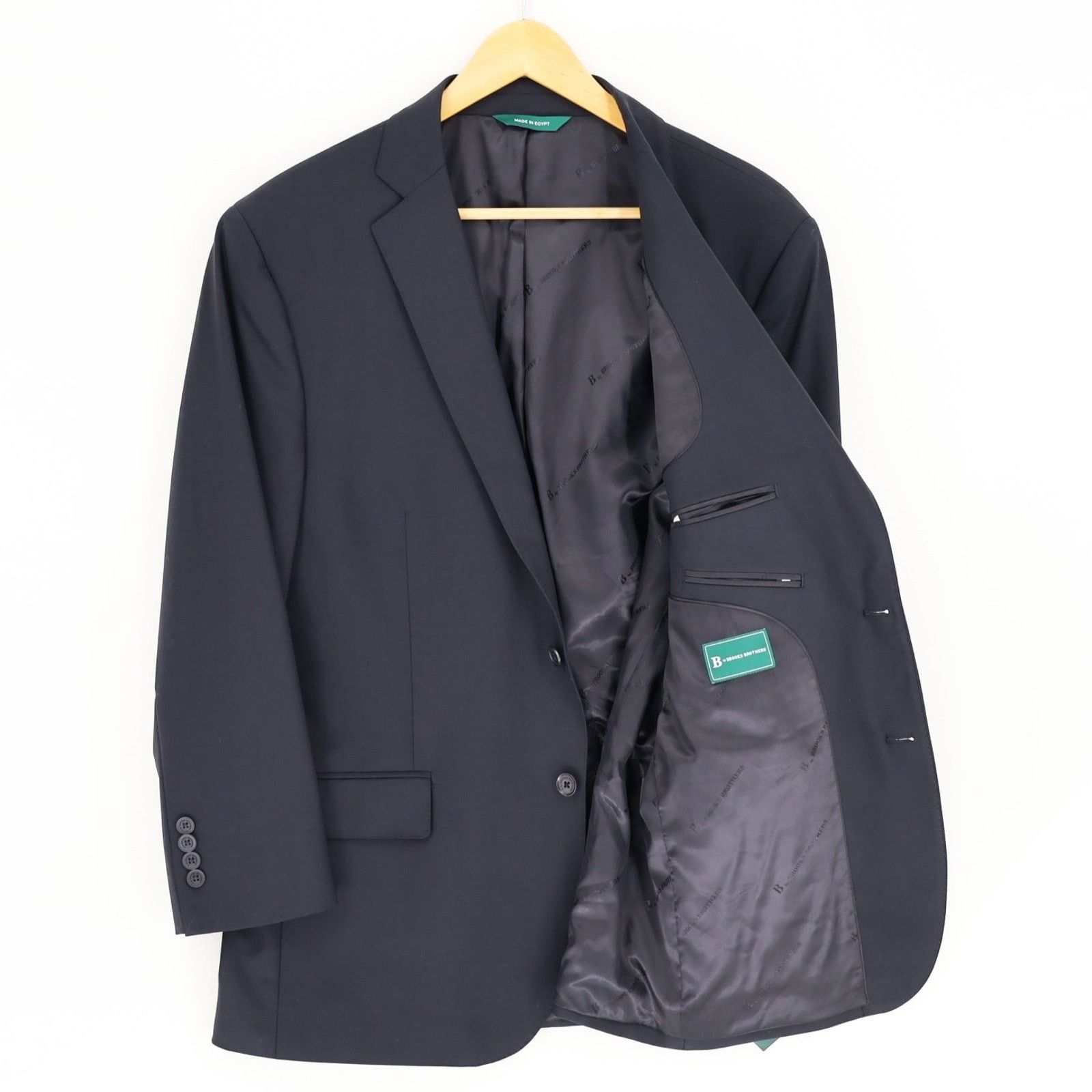 Brooks Brothers Brooks Brothers Men's Black Stretch Wool Suit Jacket 42R Size 42R - 3 Thumbnail