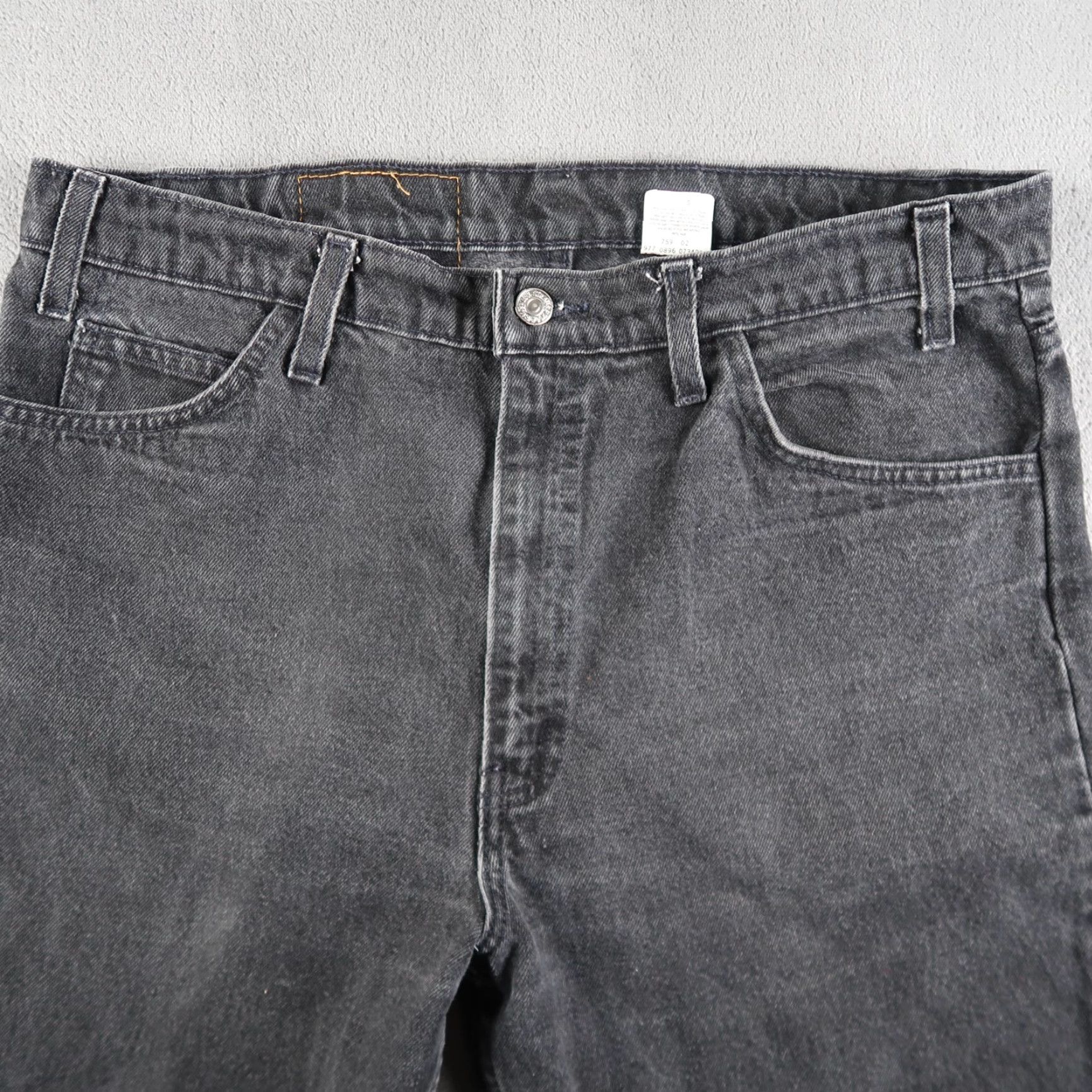 Levi's VINTAGE Levi's 550 Jeans 36 Adult Regular Black Levi's 550 90s USA Denim 5-Pocket Relaxed Orange Tab 36x34 (34x33.5) -Men- Vintage 90s Size US 36 / EU 52 - 5 Thumbnail