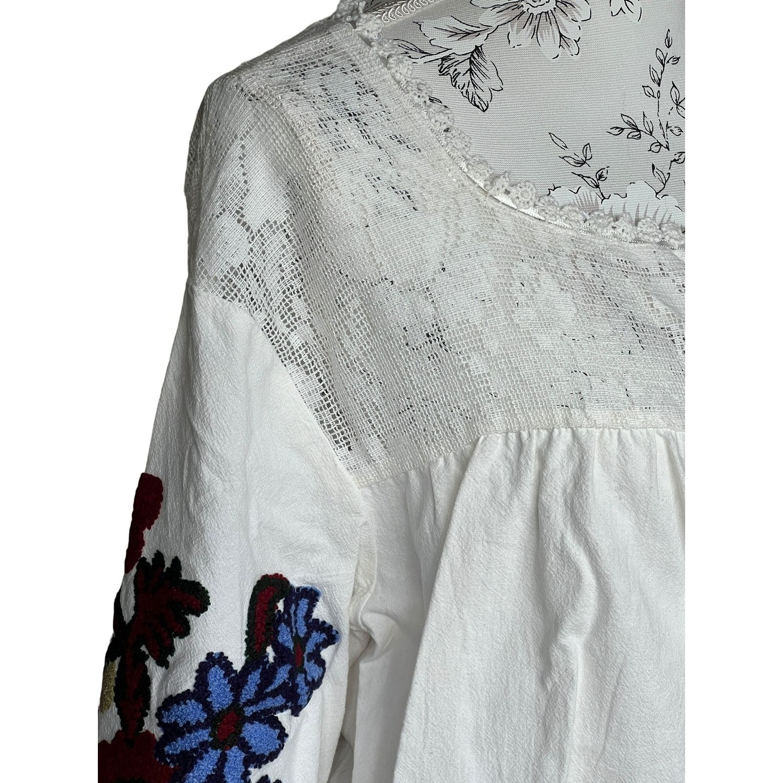 Free People Free People | Meadows Embroidered Crop Top Size Medium Size M / US 6-8 / IT 42-44 - 8 Thumbnail