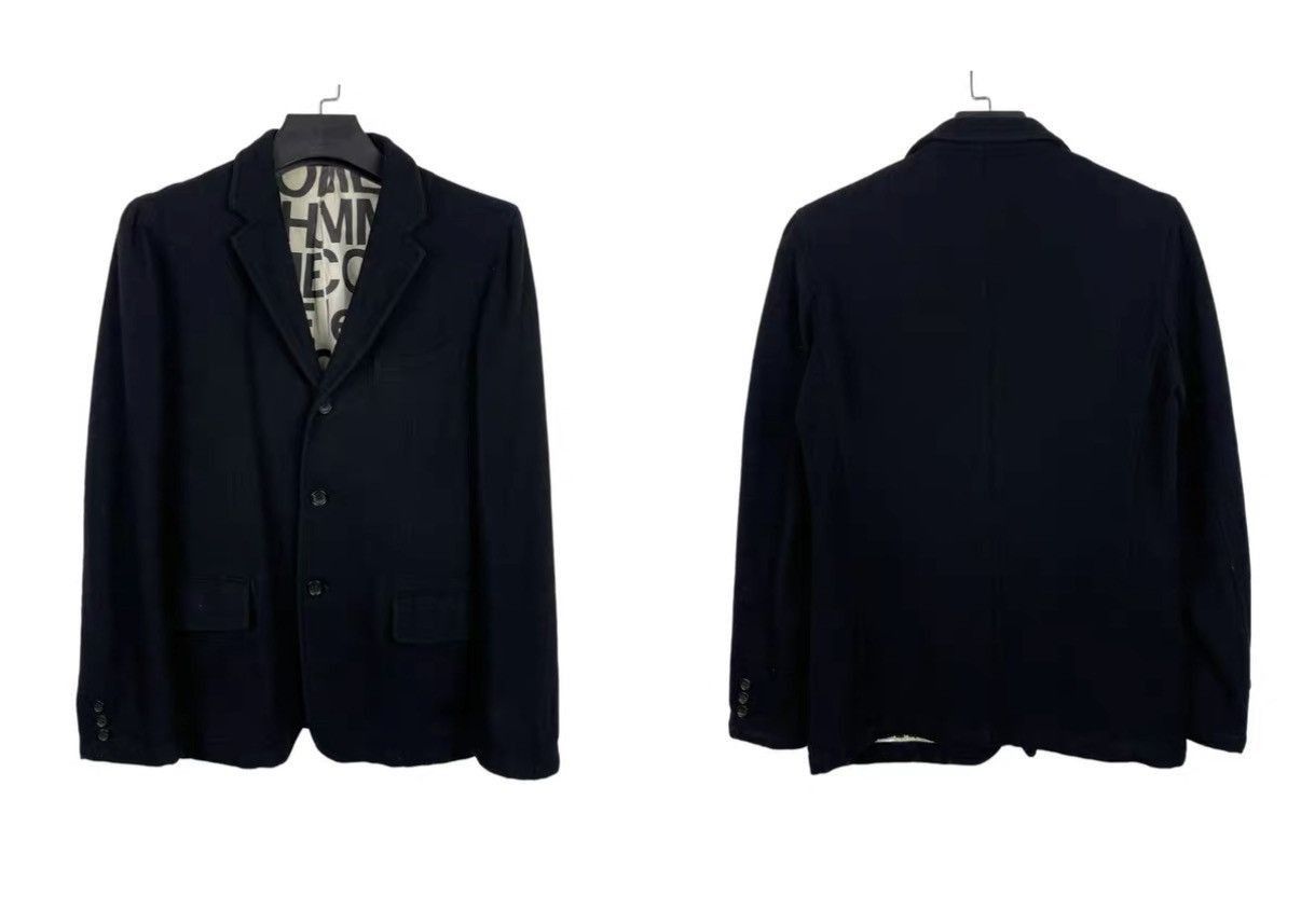 Comme des Garcons Homme Plus Black Lightweight Blazer Jacket Size S Size US S / EU 44-46 / 1 - 1 Thumbnail