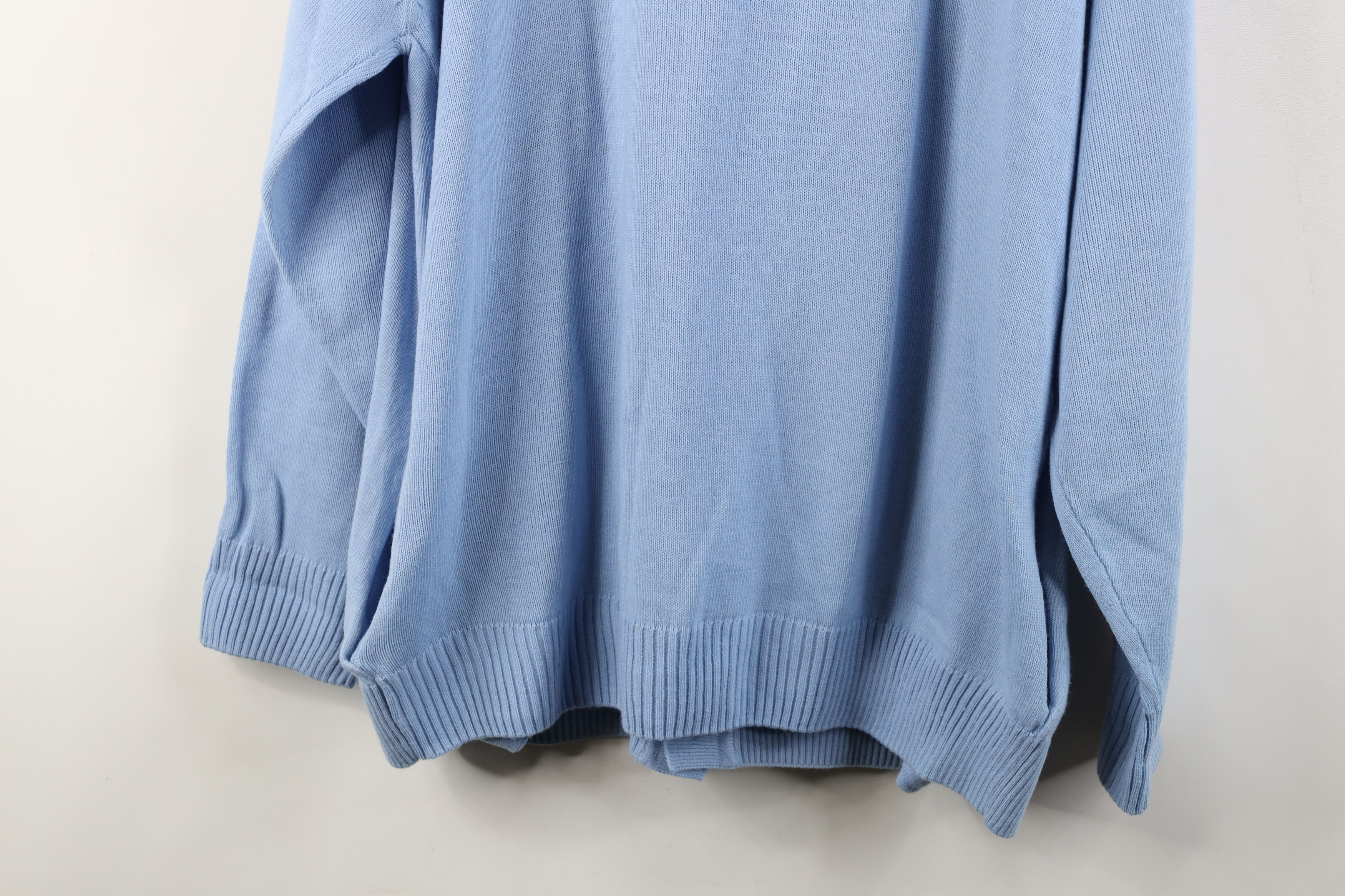 Vintage Vintage 90s Streetwear Knit Cardigan Sweater Carolina Blue Size US L / EU 52-54 / 3 - 13 Thumbnail