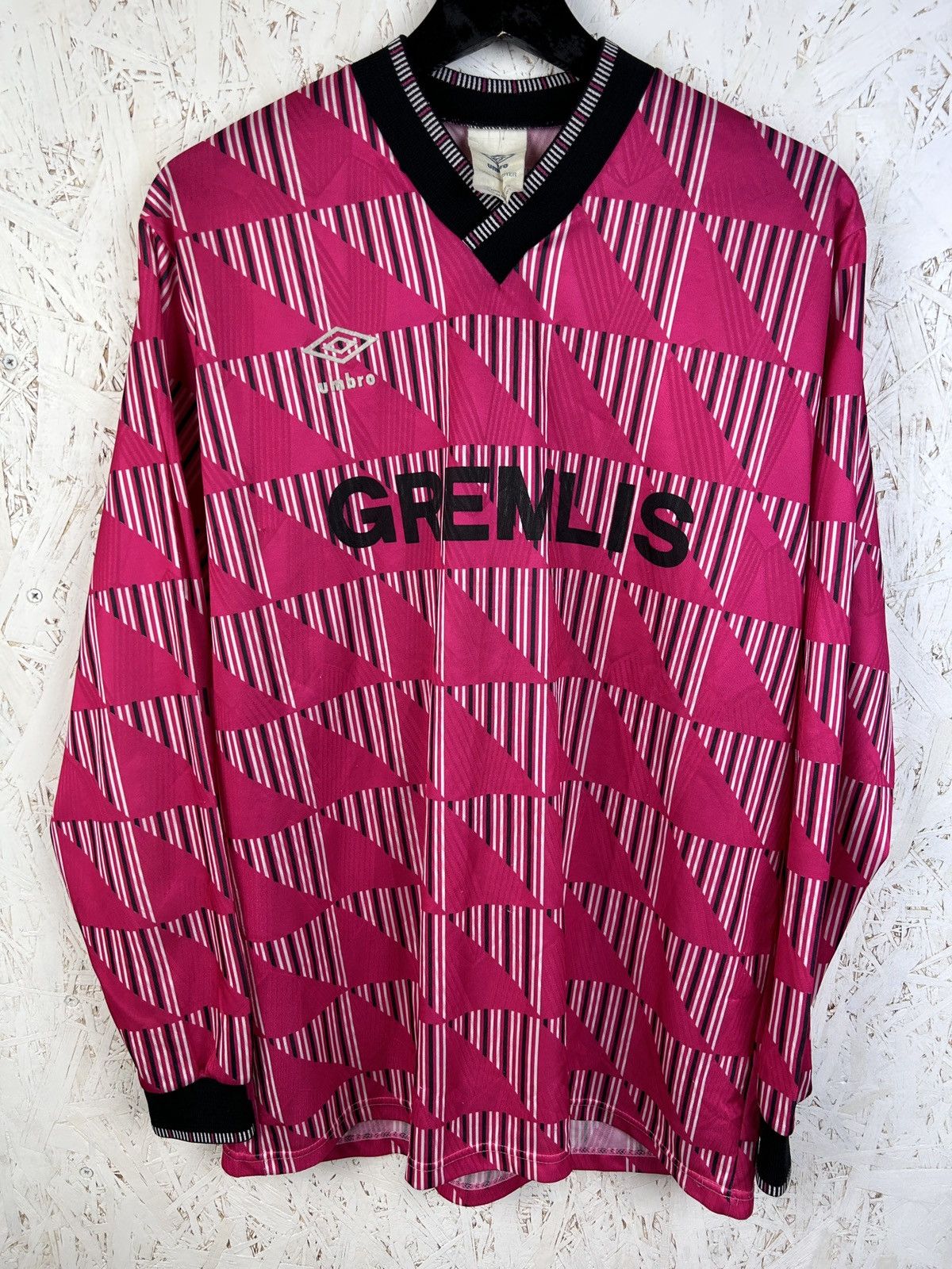 Umbro 90s Vintage Umbro AOP Ornament Goalkeeper Template Blank LS Size US L / EU 52-54 / 3 - 1 Thumbnail