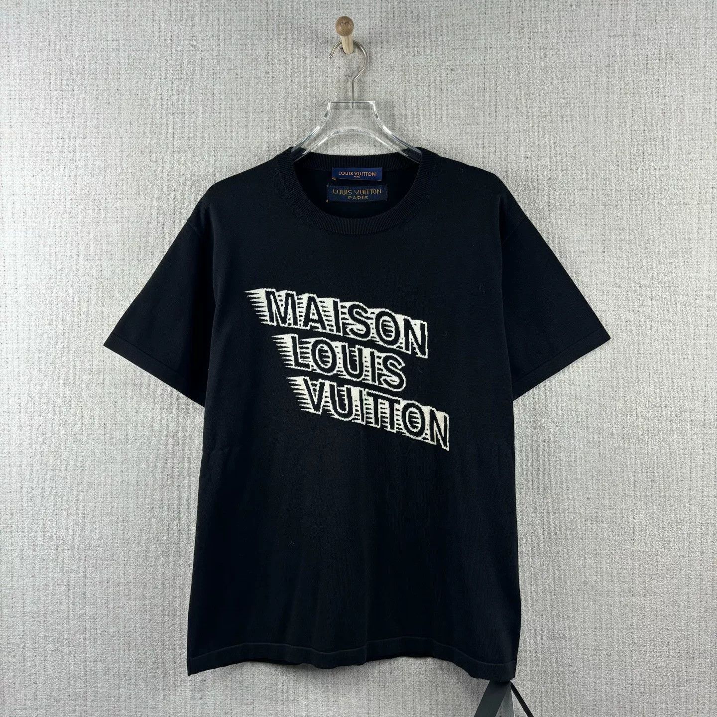 Louis Vuitton Louis Vuitton Logo Knit Short Sleeve Tee Size US XL / EU 56 / 4 - 1 Thumbnail