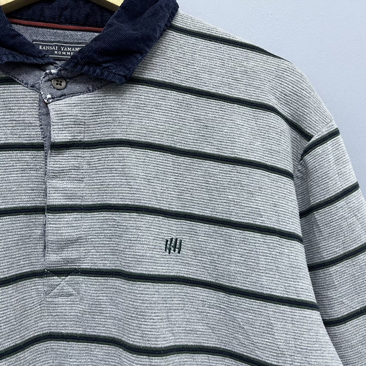 Kansai Yamamoto Kansai Yamamoto Striped Polo Rugby Shirt Size US L / EU 52-54 / 3 - 5 Thumbnail