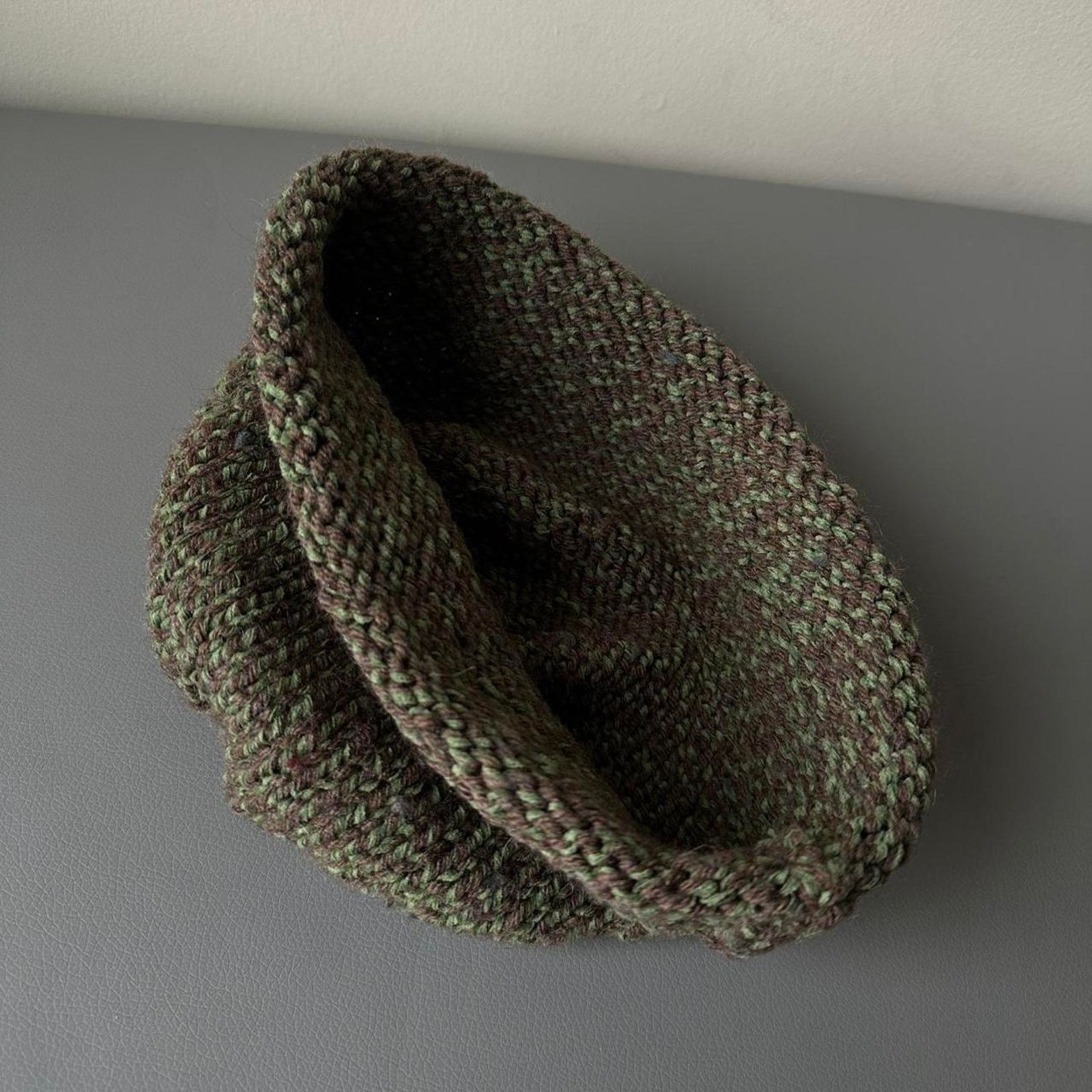Vintage Vintage Mint Brown Green Crochet Grandma Beanie Hat Cap Size ONE SIZE - 8 Thumbnail