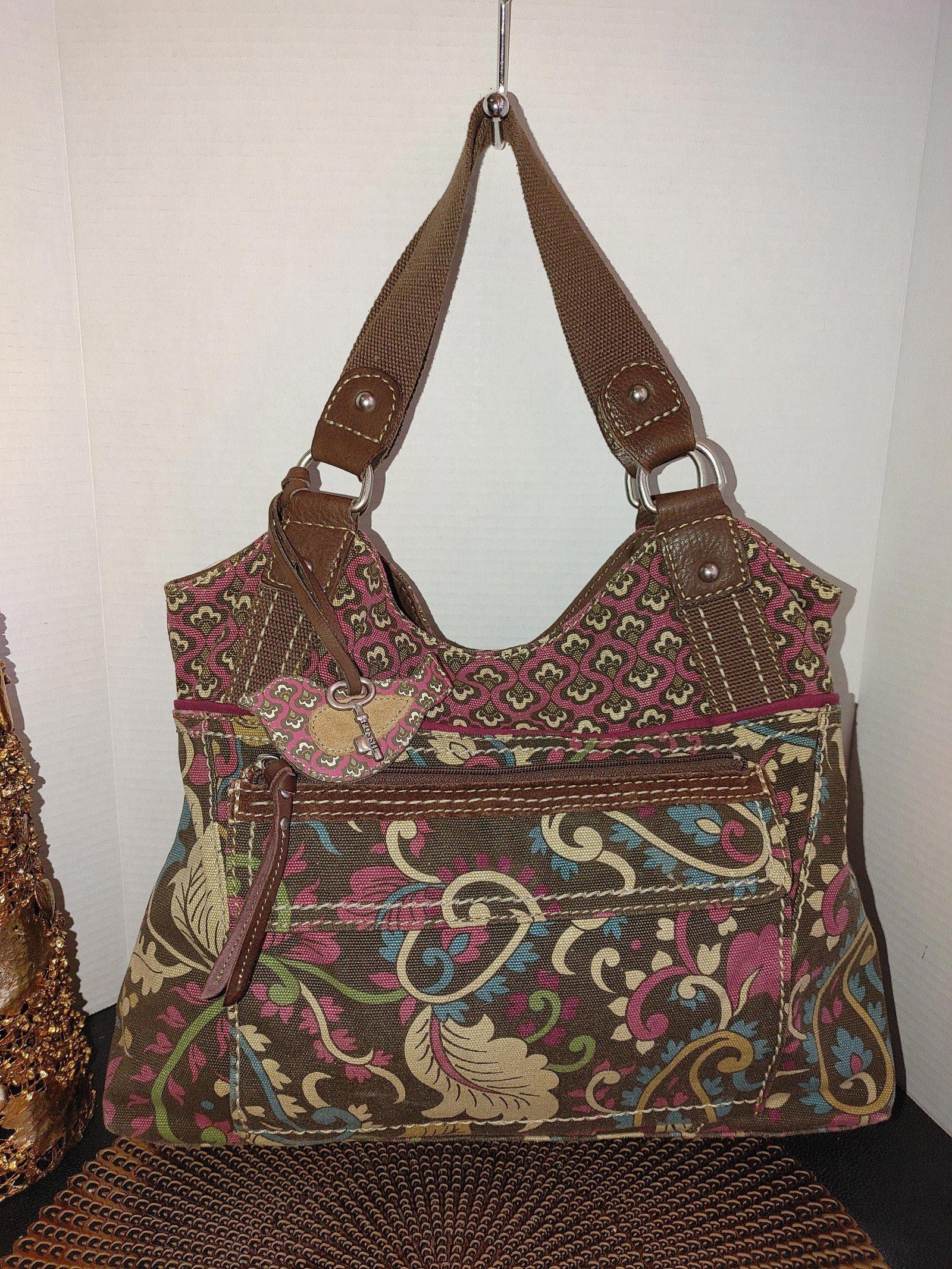 Fossil Fossil Finish Canvas Shoulder Bag Size ONE SIZE - 1 Thumbnail