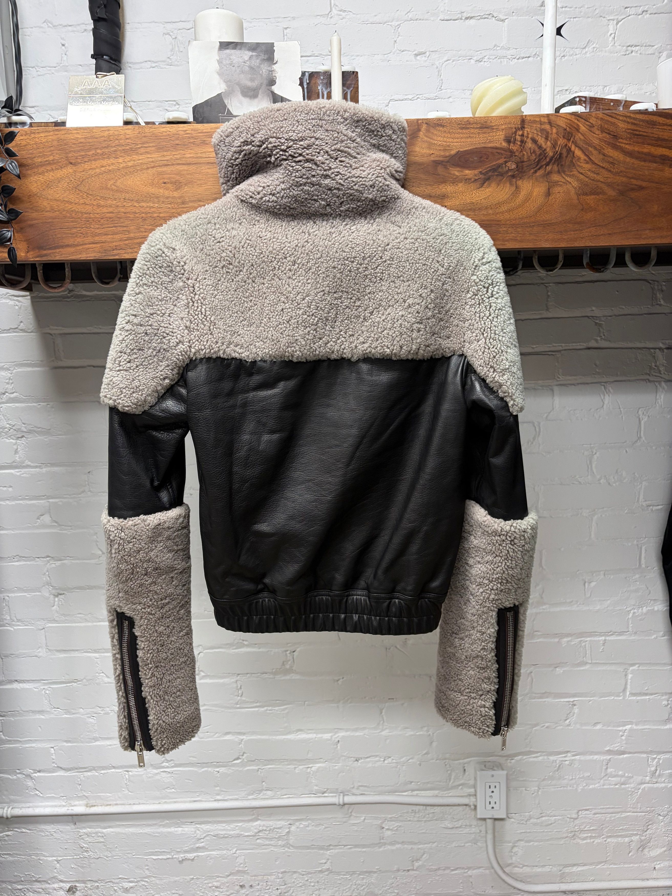 Rick Owens AW2020 Rick Owens ‘Performa’ Shearling/Leather ‘Keith’ Jacket Size US XS / EU 42 / 0 - 6 Thumbnail
