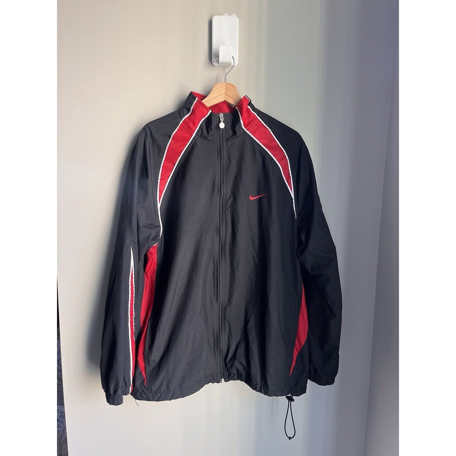Nike VINTAGE NIKE AIR LOGO WINDBREAKER RAIN WARM UP TRACK JACKET Size US XL / EU 56 / 4 - 1 Thumbnail