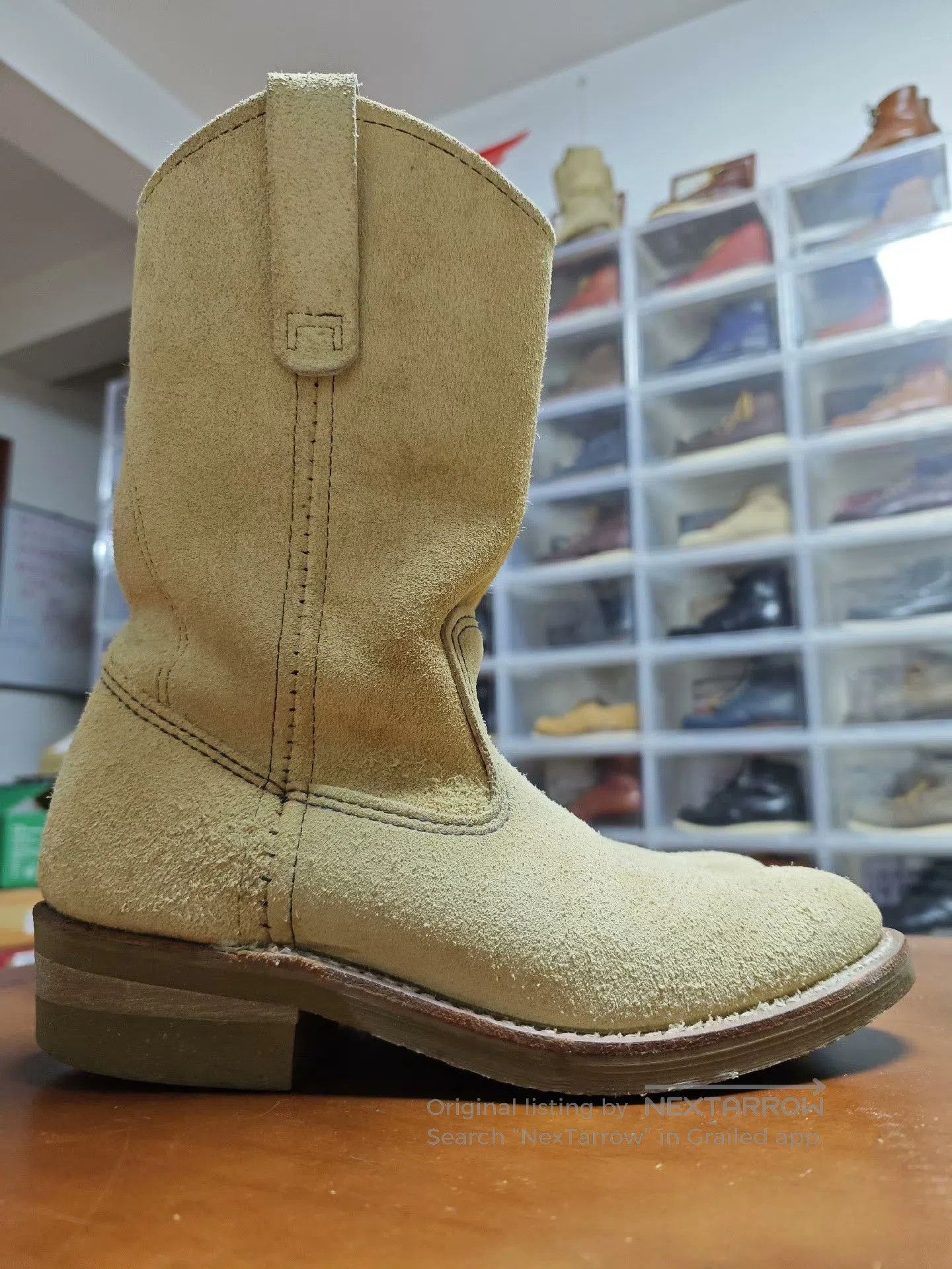 Red Wing Red Wing 8156 Western Suede Engineer Boots. Size US 6 / EU 39 - 5 Thumbnail