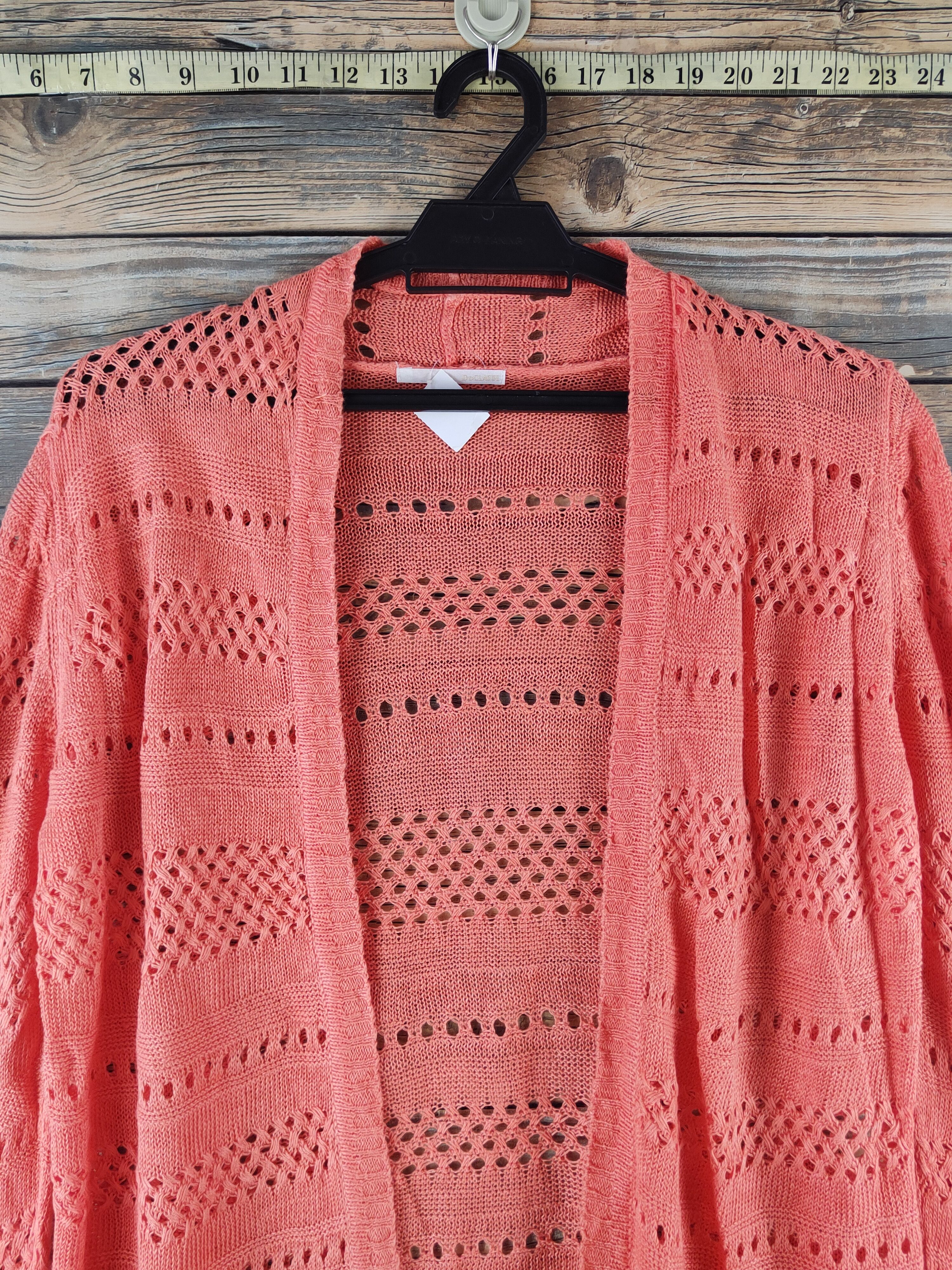 Japanese Brand DL Do Classe Orange Knitwear Cardigan #46-984 Size M / US 6-8 / IT 42-44 - 2 Thumbnail