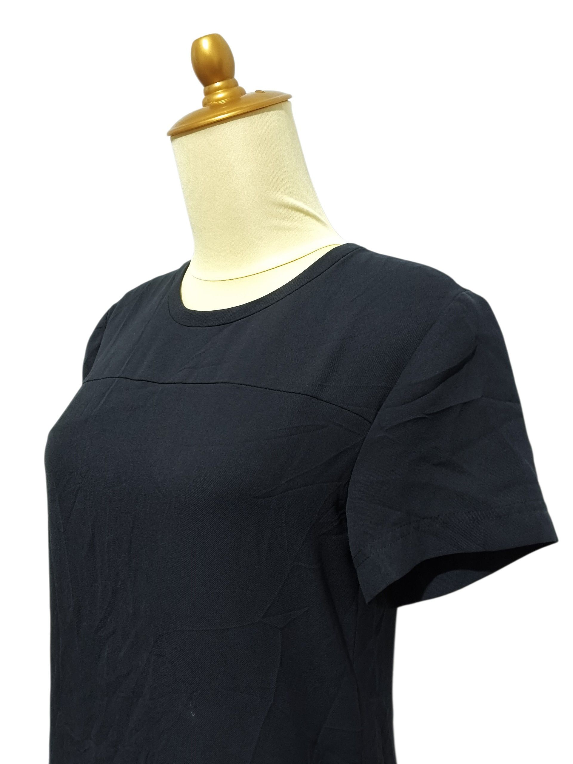 Theory Theory Eloria Madera Black Minimal Shift Dress Size XS / US 0-2 / IT 36-38 - 3 Thumbnail