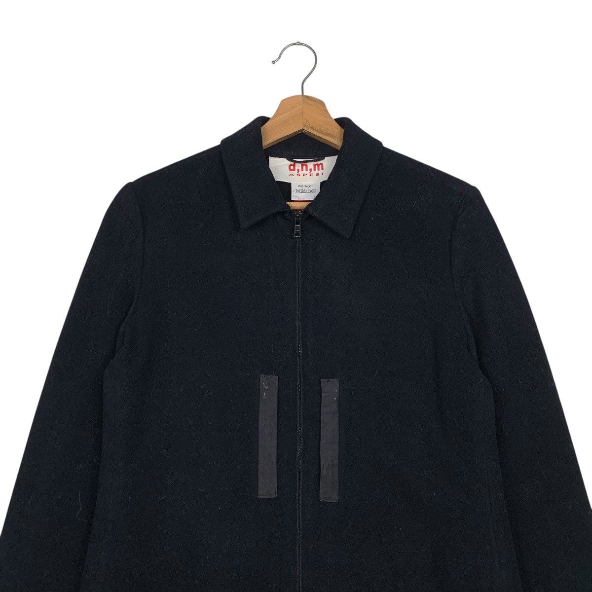 Aspesi DNM Aspesi Wool Zipper Black Coat Size US S / EU 44-46 / 1 - 2 Thumbnail