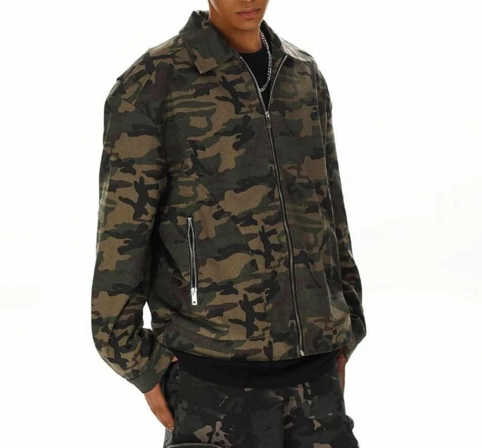Japanese Brand × Vintage Vintage Detroit Camouflage Design Winter Jacket Size US XL / EU 56 / 4 - 3 Thumbnail
