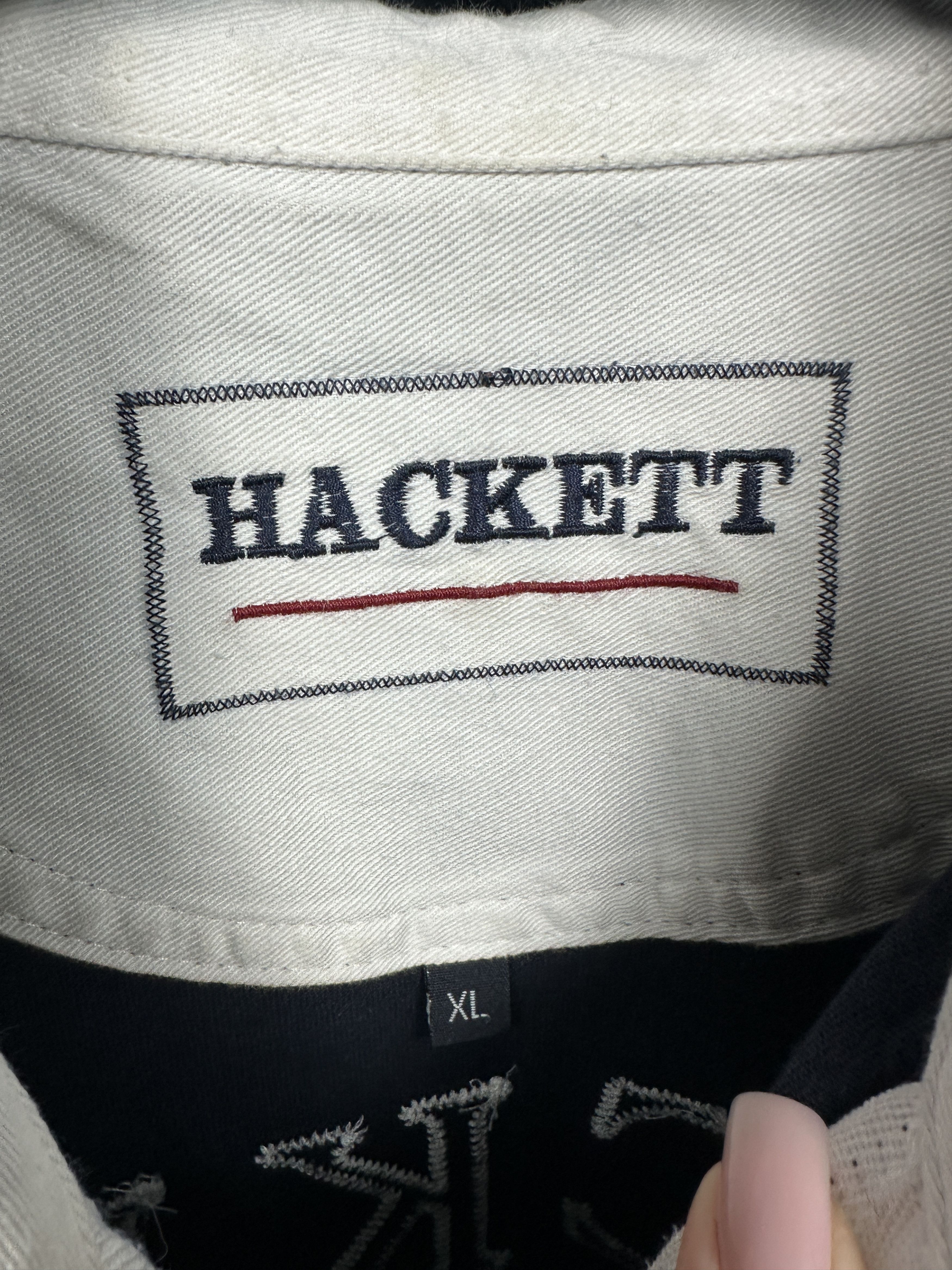 Hackett Hackett Vintage Mens Rugby Long Sleeve Polo Shirt Size US XL / EU 56 / 4 - 6 Thumbnail