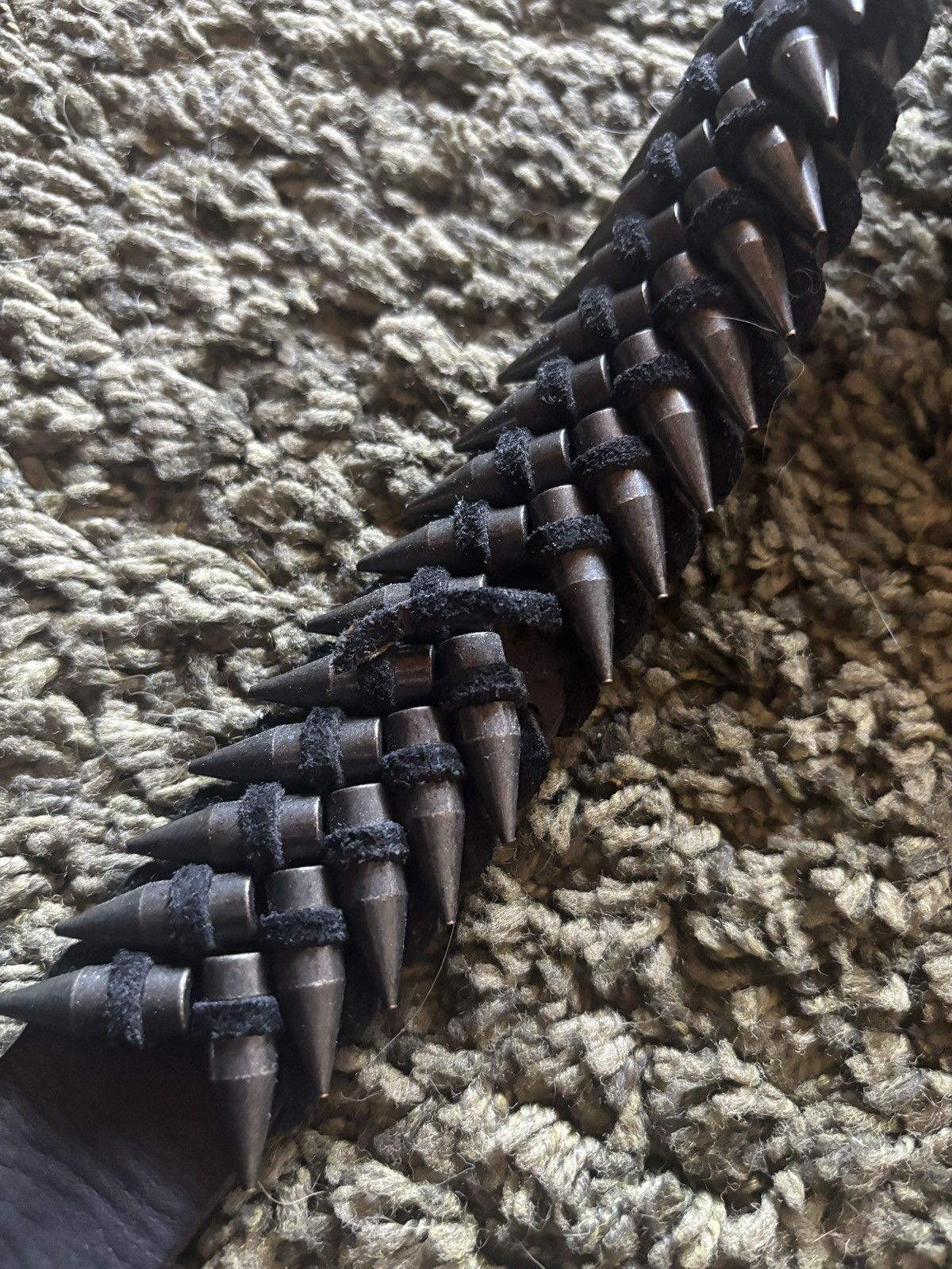 Balmain AW10 Balmain by Christophe Decarnin Leather „Bullet” Belt Size 30 - 8 Thumbnail
