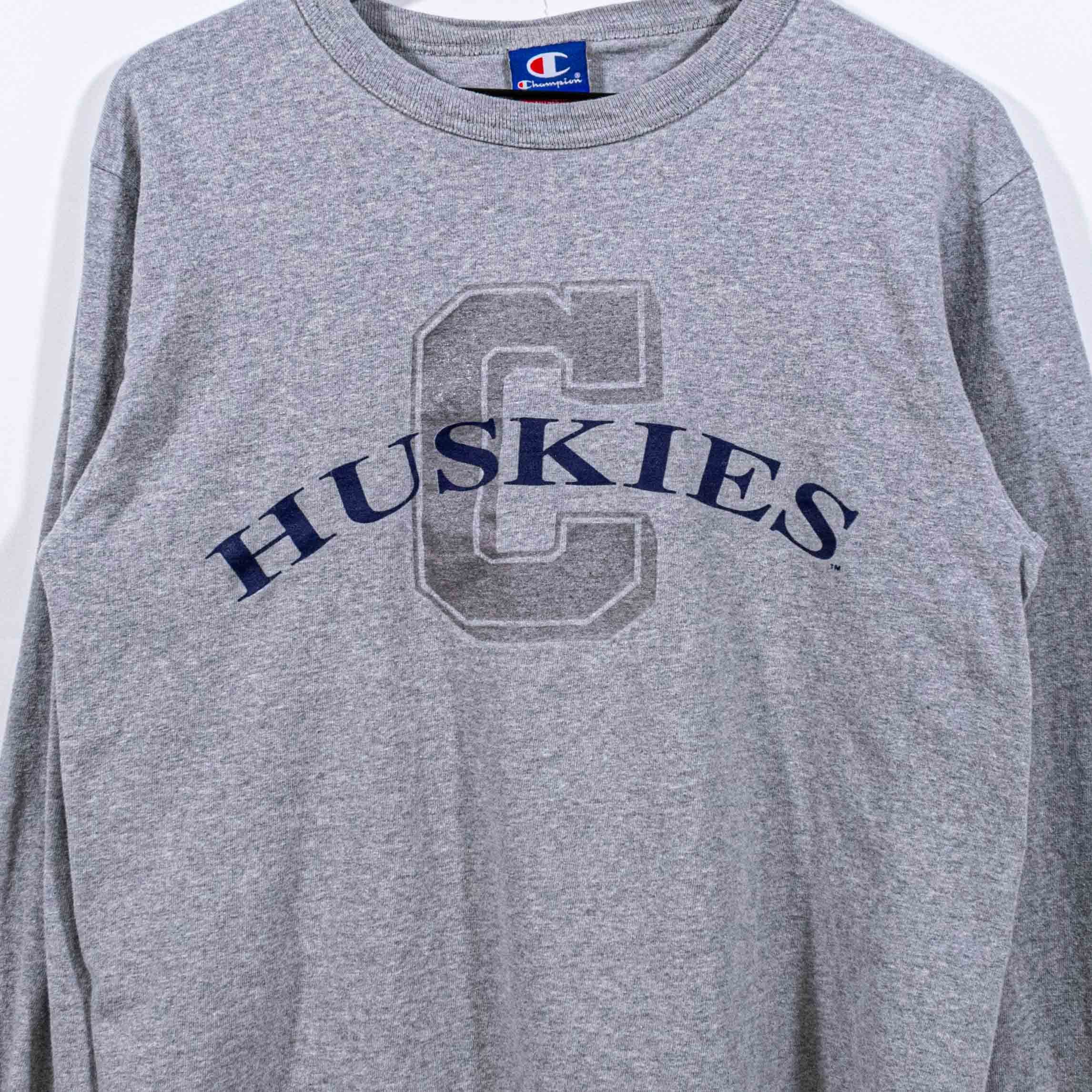 Champion × Vintage UCONN Huskies Champion T-Shirt Long Sleeve Connecticut Size US M / EU 48-50 / 2 - 3 Thumbnail