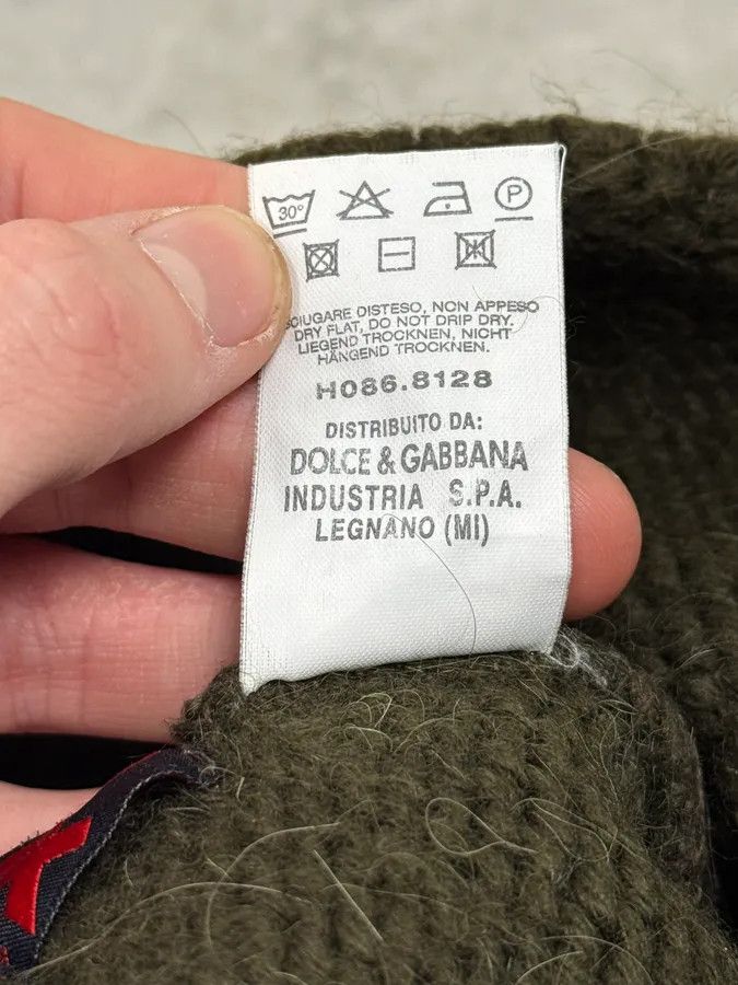 Dolce & Gabbana 2000s Dolce & Gabbana Green Wool Beanie Size ONE SIZE - 7 Thumbnail
