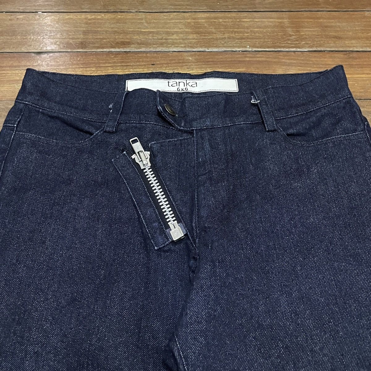 14th Addiction × Japanese Brand × Le Grande Bleu (L.G.B.) Rare Design Vintage Japanese Brand Tanka Zipper Jeans 2000s Size US 29 - 3 Thumbnail