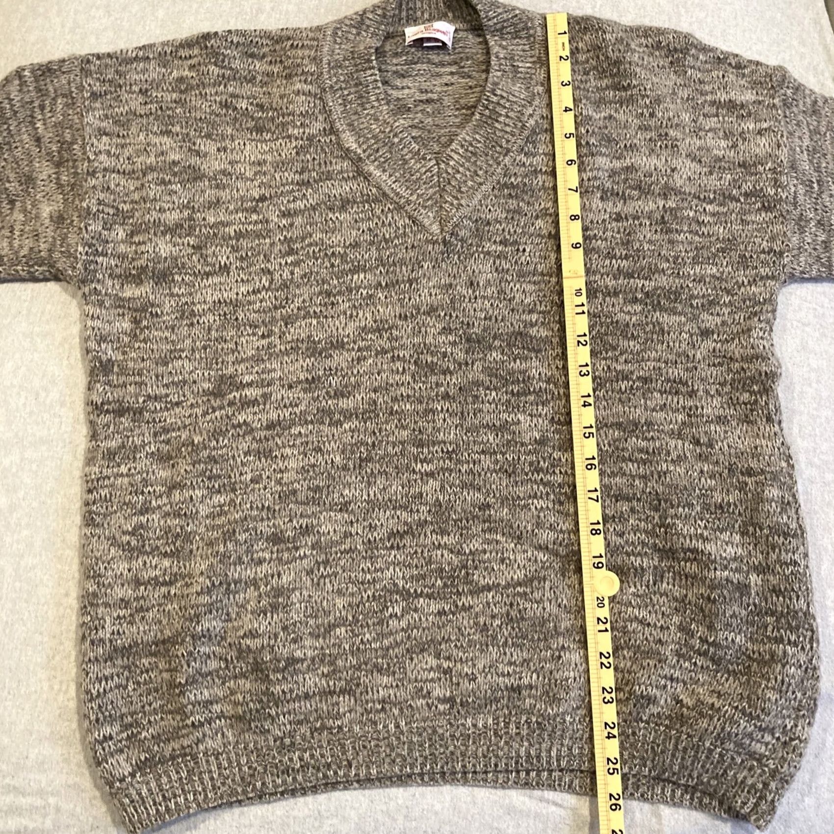 Laura Biagiotti VINTAGE Laura Biagiotti V Neck Sweater Wool Blend Size M L Brown Womens 1980s Size M / US 6-8 / IT 42-44 - 5 Thumbnail