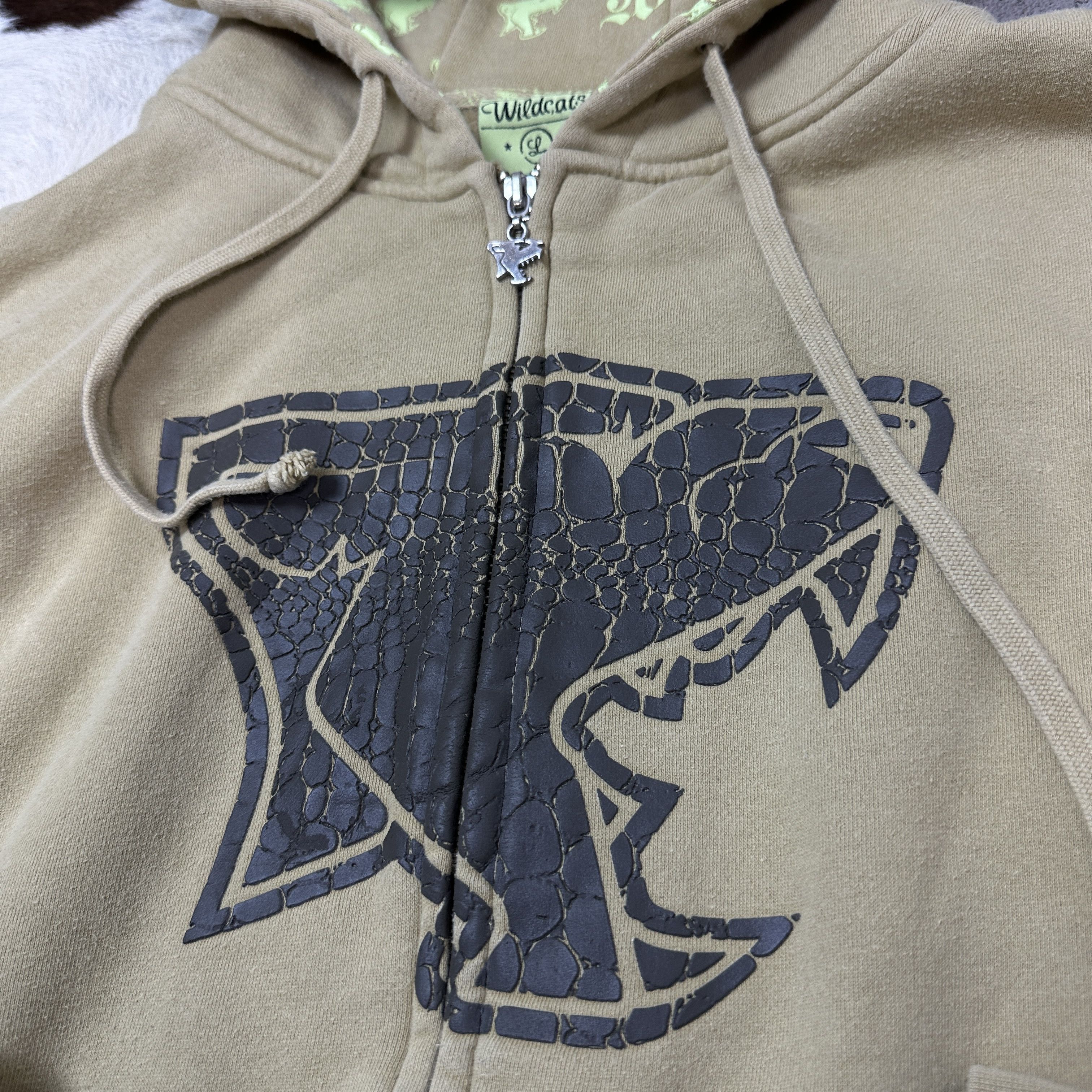 Vintage Vintage Streetwear Printed Wildcats Zip Hoodie Y2K Size US L / EU 52-54 / 3 - 3 Thumbnail