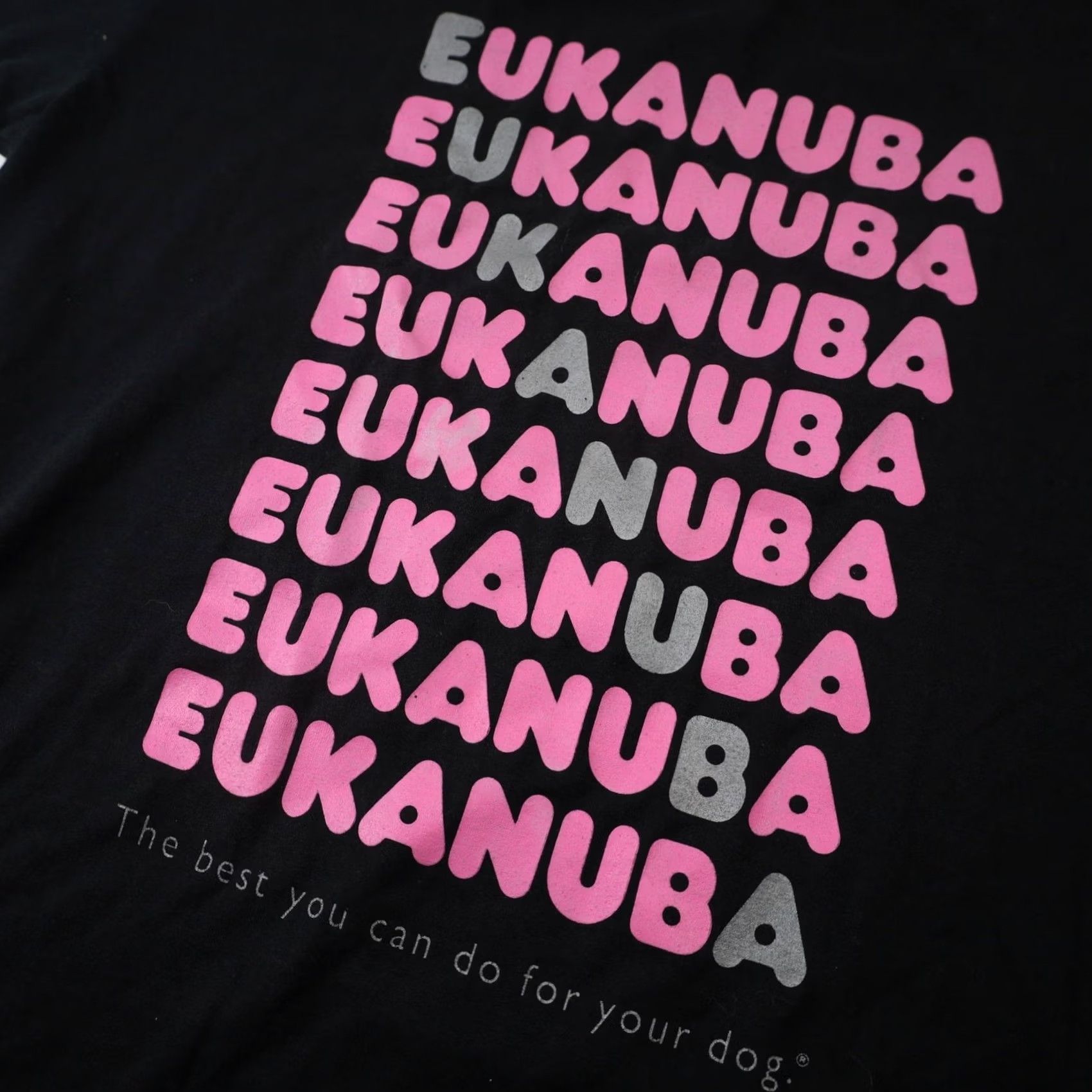 Vintage VINTAGE Eukanuba Dog Food Graphic Advertisement T Shirt Shirt XL Men Black 9/10 21"x30" Jerzee Super T Size US XL / EU 56 / 4 - 4 Thumbnail