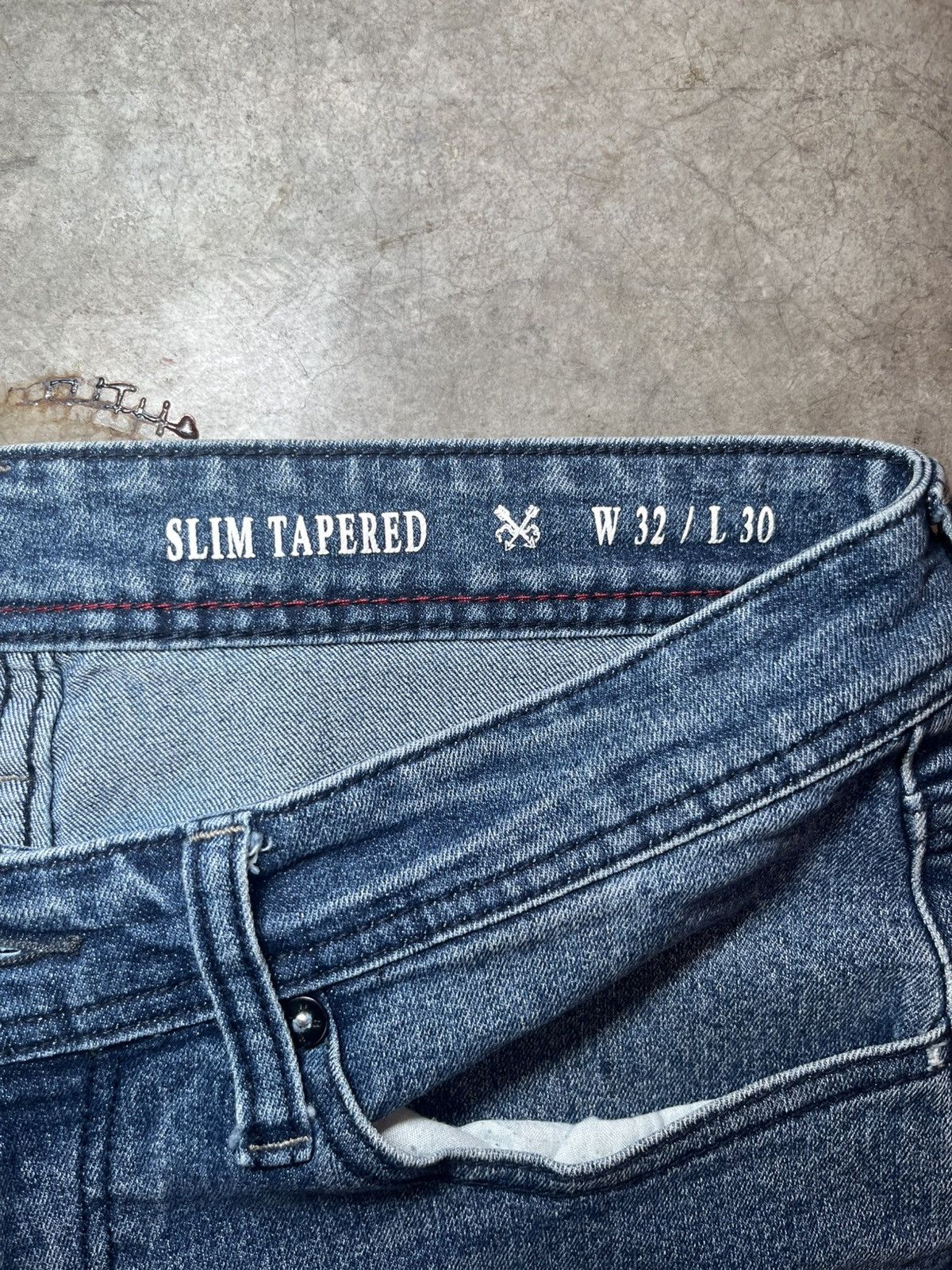 MBX MBX Jeans Mens Slim Tapered Denim Pants Bottoms Wash Casual Size US 32 / EU 48 - 4 Thumbnail