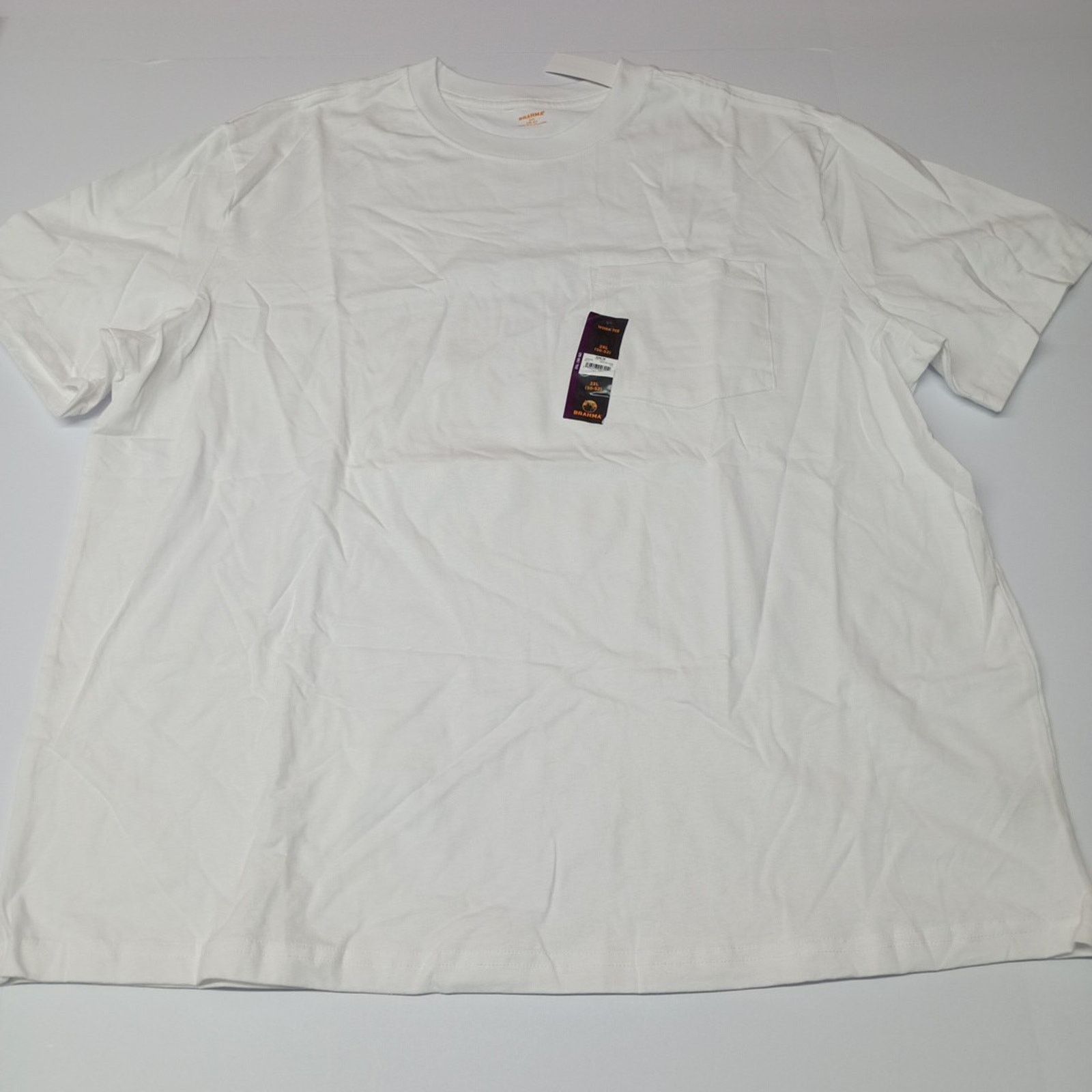 Other 2 Brahma Core Work T-Shirt 2XL 50-52 Gray , White Pocket Tee Size US XXL / EU 58 / 5 - 9 Thumbnail
