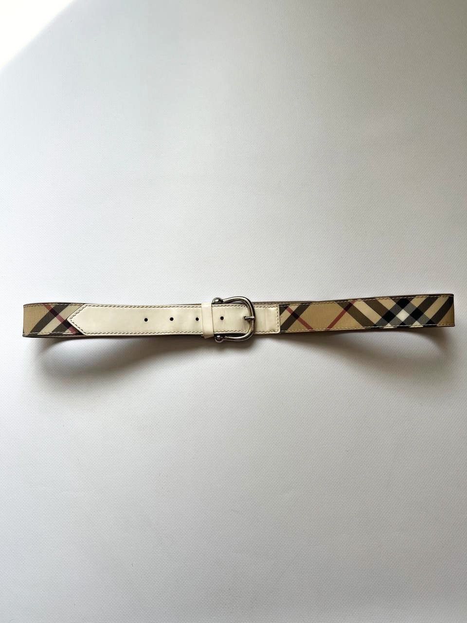 Burberry Vintage Burberry nova check buckle leather belt old money Size ONE SIZE - 5 Thumbnail