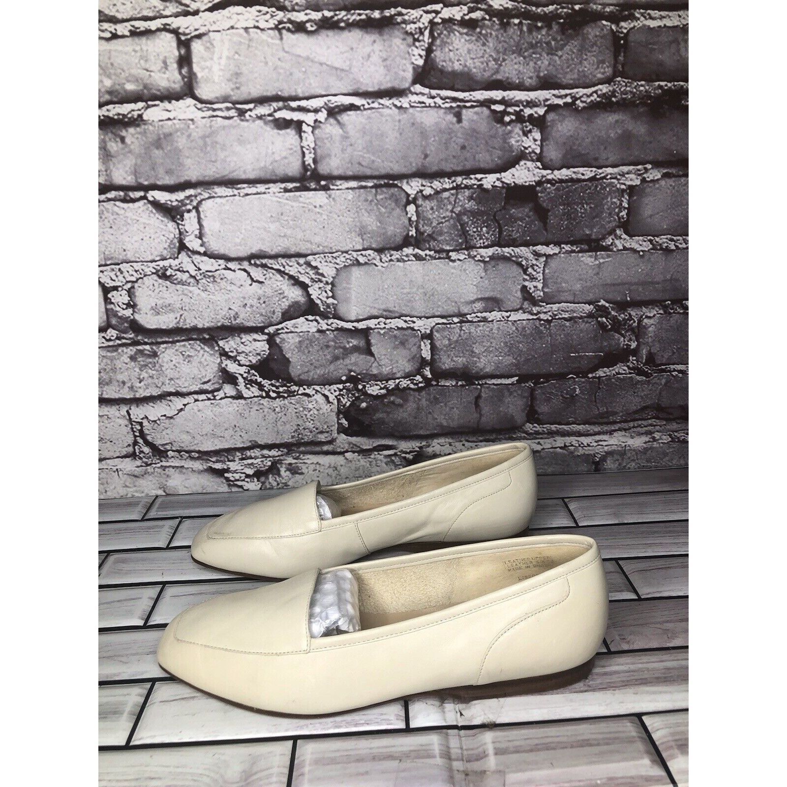 Other Enzo Angiolini Liberty Ivory Cream Leather Square Toe Loafer Size US 6 / IT 36 - 18 Thumbnail