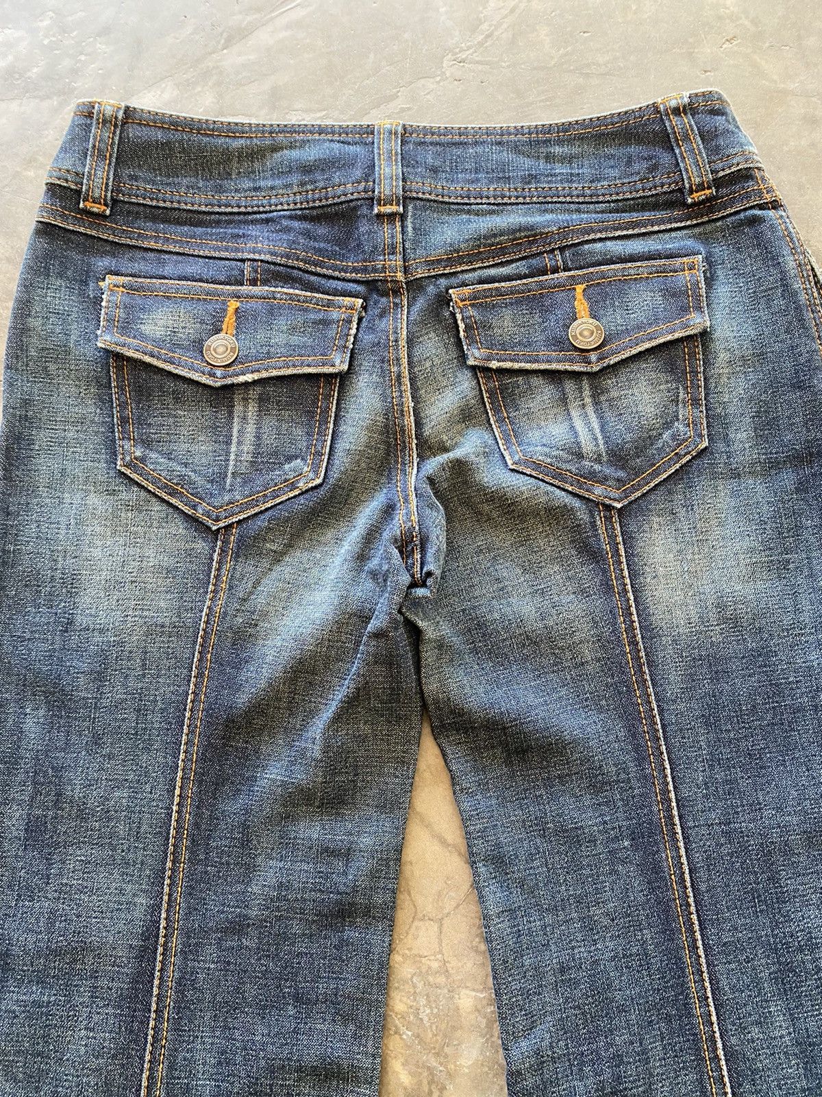 Hysteric Glamour × Japanese Brand Flare Jeans Kumikyoku Low Rise Wide Leg Baggy Size US 30 / EU 46 - 7 Thumbnail