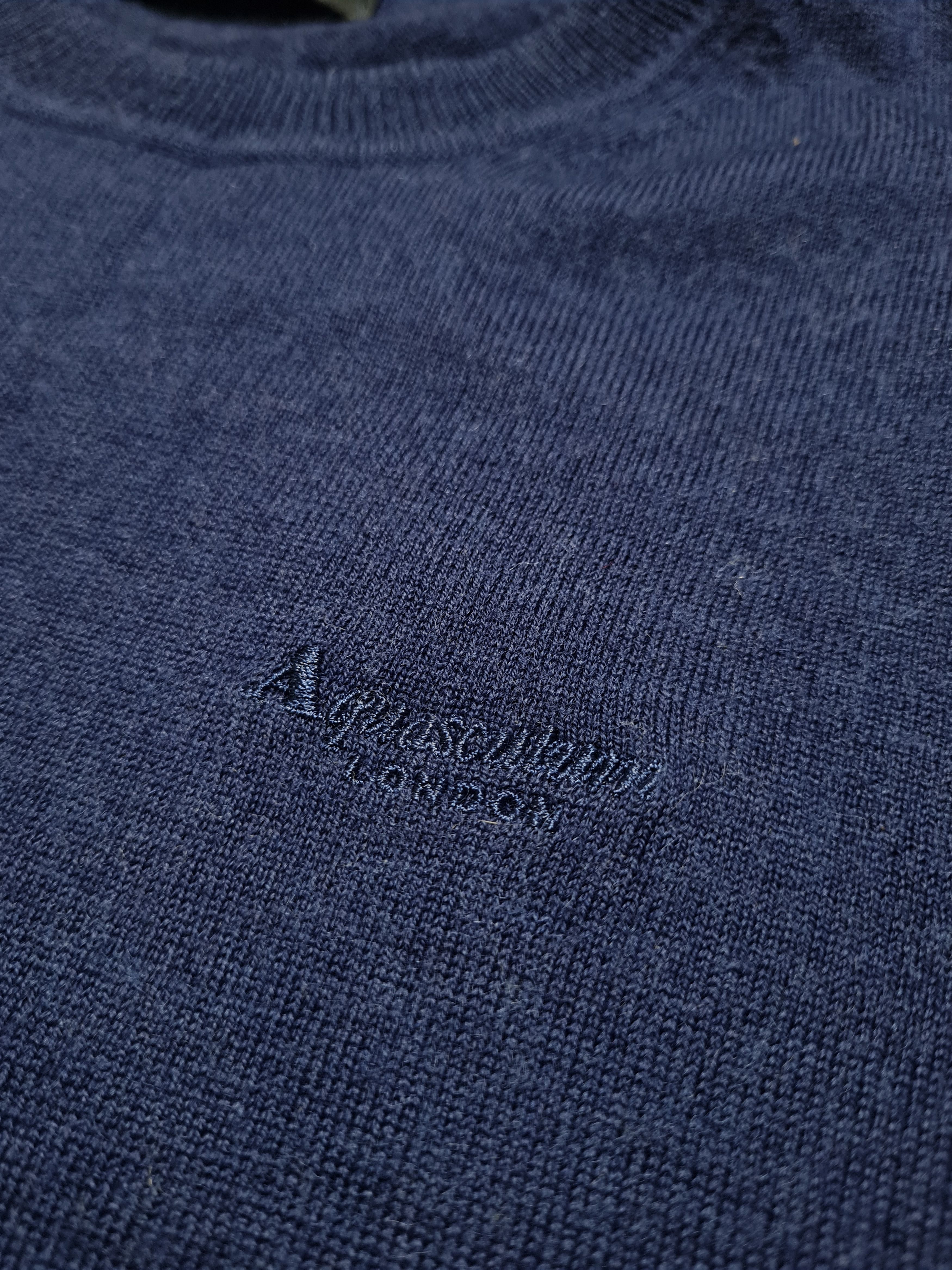 Aquascutum Aquascutum London Men's Wool Knit Crew Neck Sweater Jumper Size US M / EU 48-50 / 2 - 15 Thumbnail