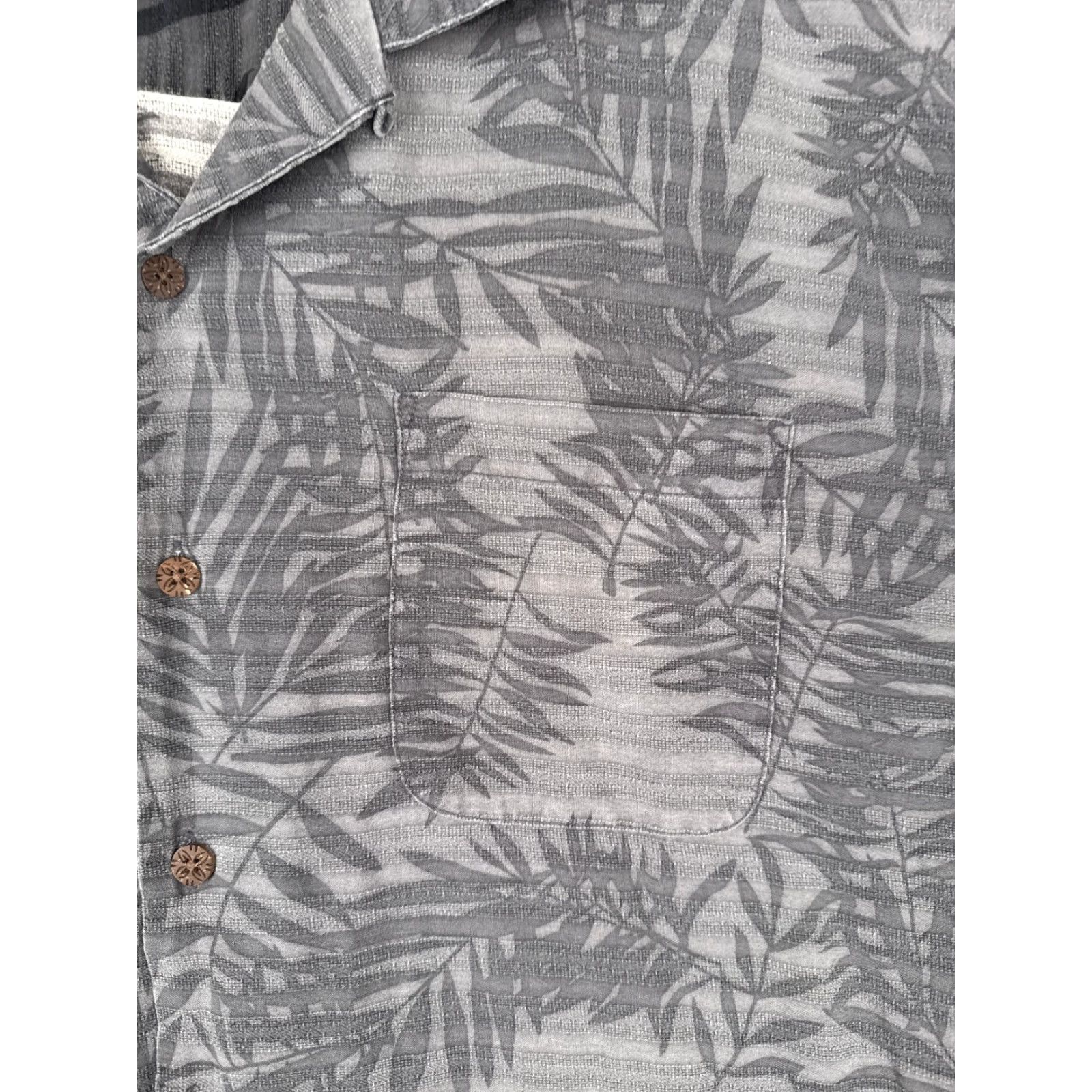 Tommy Bahama Tommy Bahama Shirt Men Extra Large Gray Yellow Floral Silk Hawaiian Button Beach Size US XL / EU 56 / 4 - 6 Thumbnail
