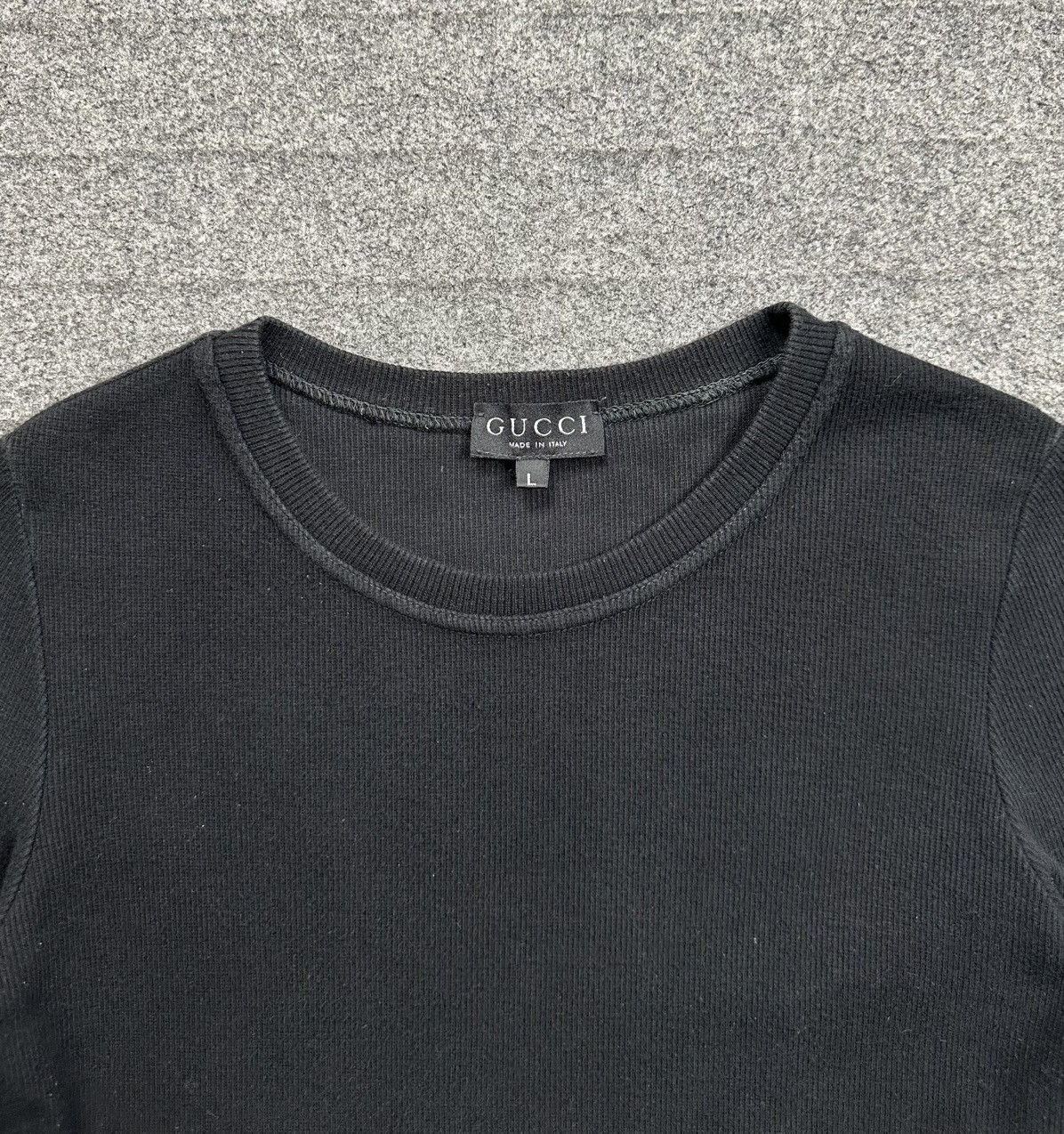 Gucci Gucci - Tom ford S/S96 Ribbed Knit Long Sleeve Shirt Size US L / EU 52-54 / 3 - 3 Thumbnail