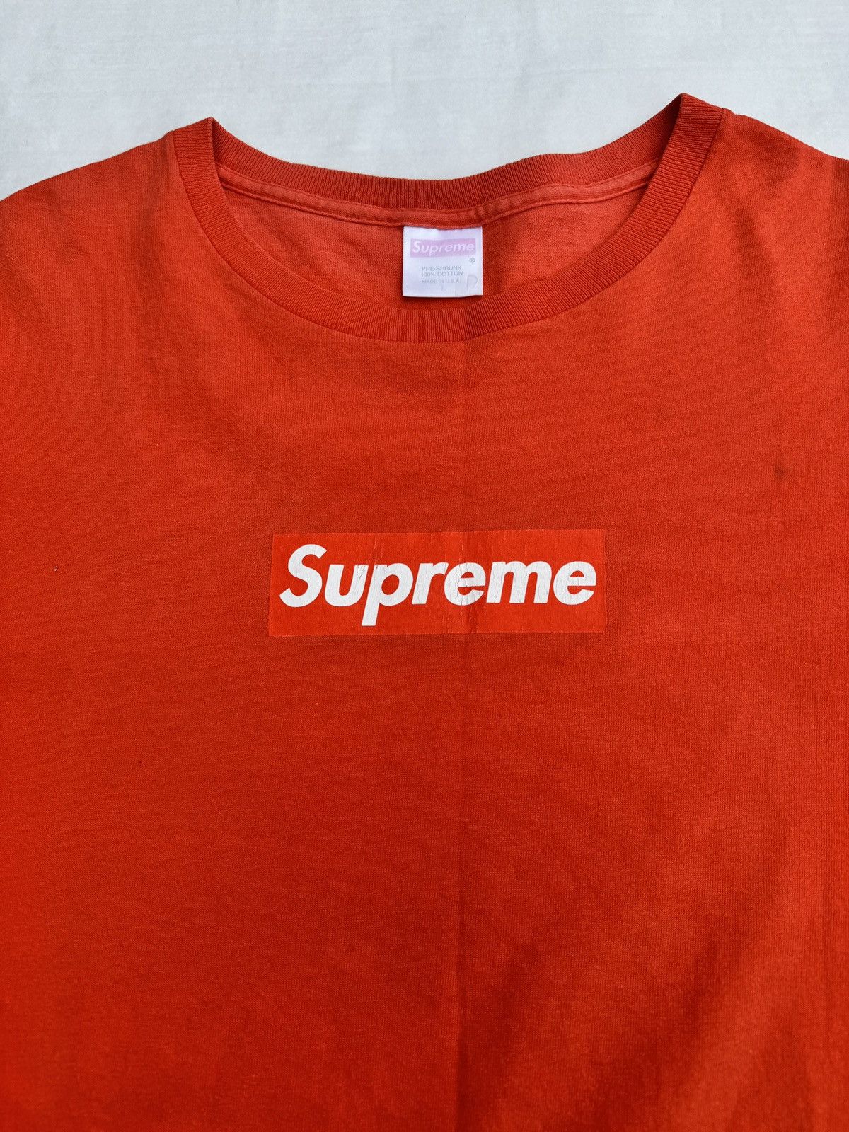 Supreme Box Logo purchases Orange Tee