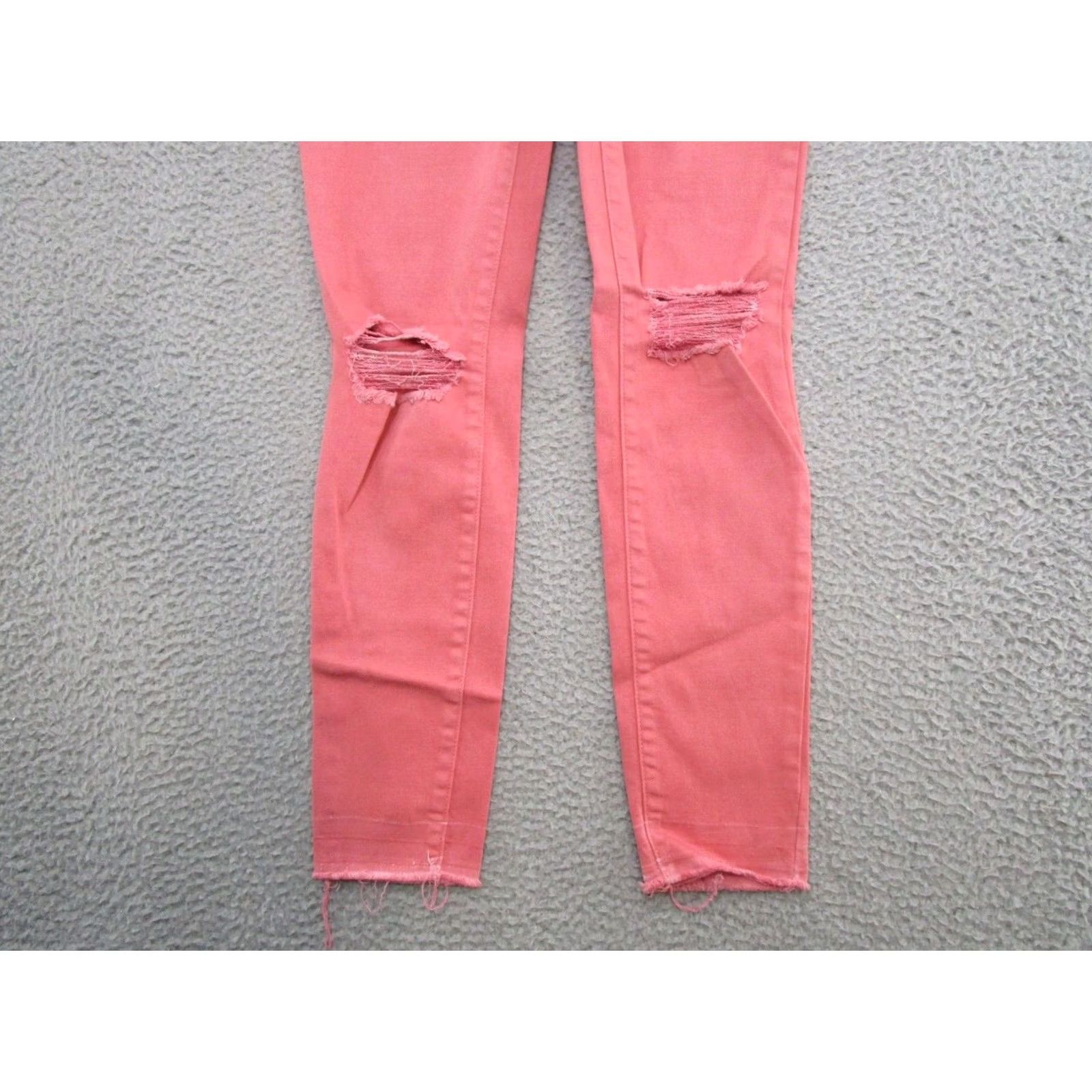 Old Navy VINTAGE Old Navy Rockstar Distressed Pink Denim Jeans Women 2 Reg Stretch Denim Jeans Pink Women Size 2 Distressed Ankle Stretch Size 26" / US 2 / IT 38 - 2 Thumbnail