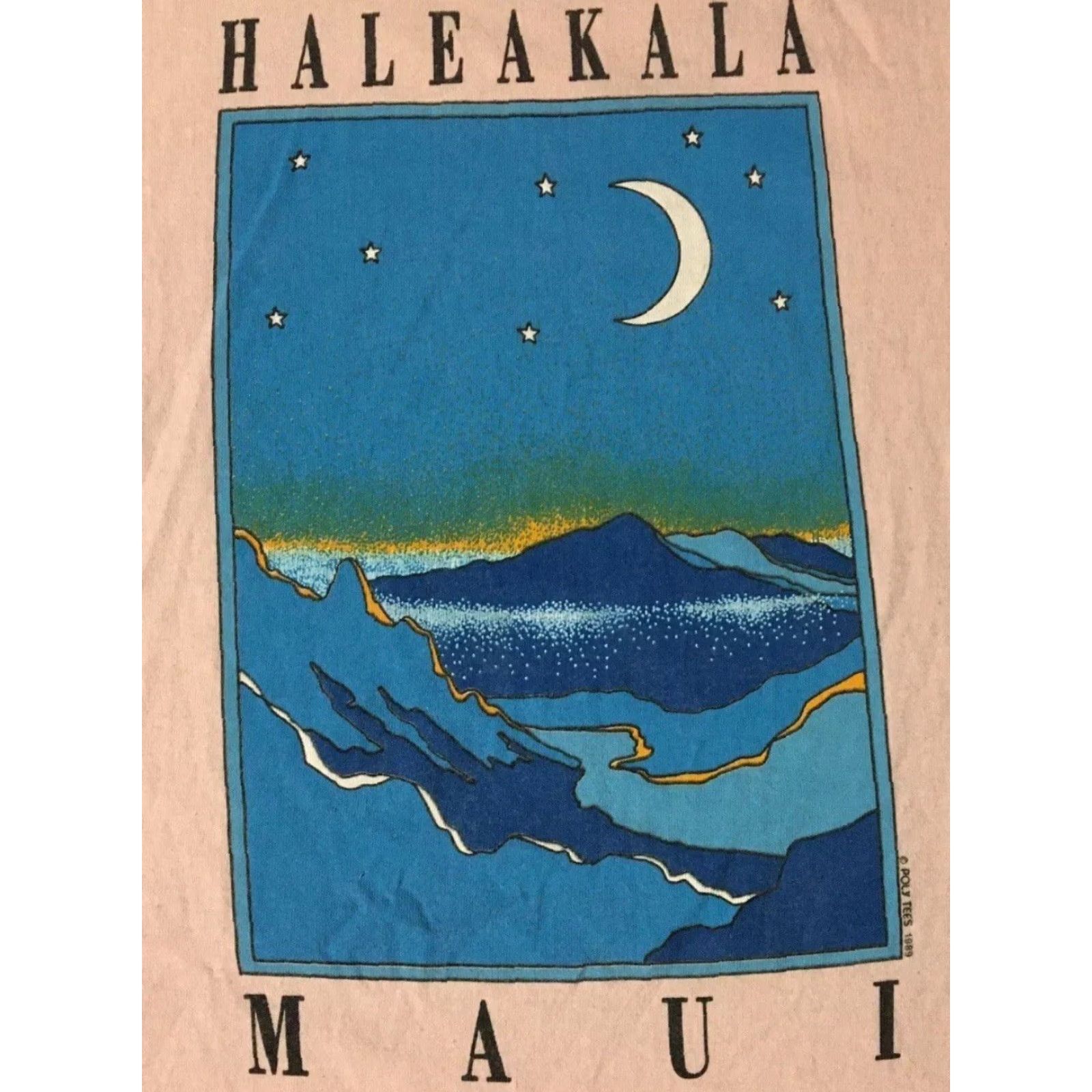 Vintage VINTAGE Haleakala Maui Hawaii Faded Shirt XL - 80s Ocean Beach Surf Grunge Graphic Tee Men Pink Size US XL / EU 56 / 4 - 3 Thumbnail