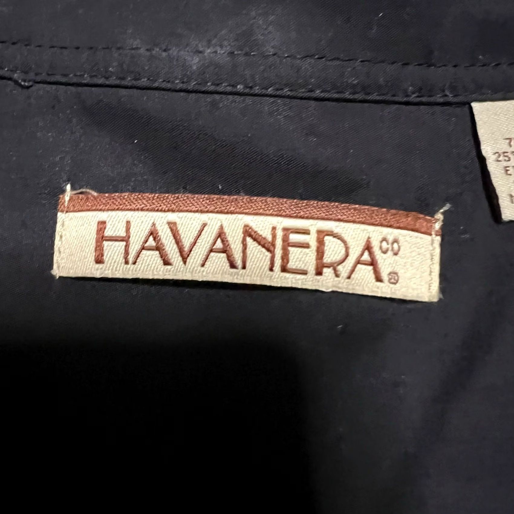 CO Havanera The Shirt Mens XL Black White Short Sleeve Bowling Hawaiian Size US XL / EU 56 / 4 - 6 Thumbnail