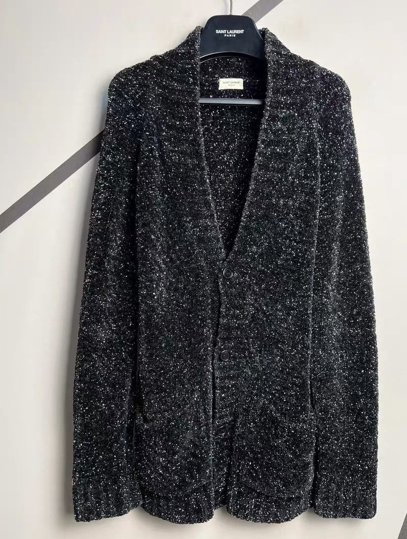 Saint Laurent Paris Genuine Saint Laurent SLP black silver starry sky sweater Size US S / EU 44-46 / 1 - 1 Thumbnail