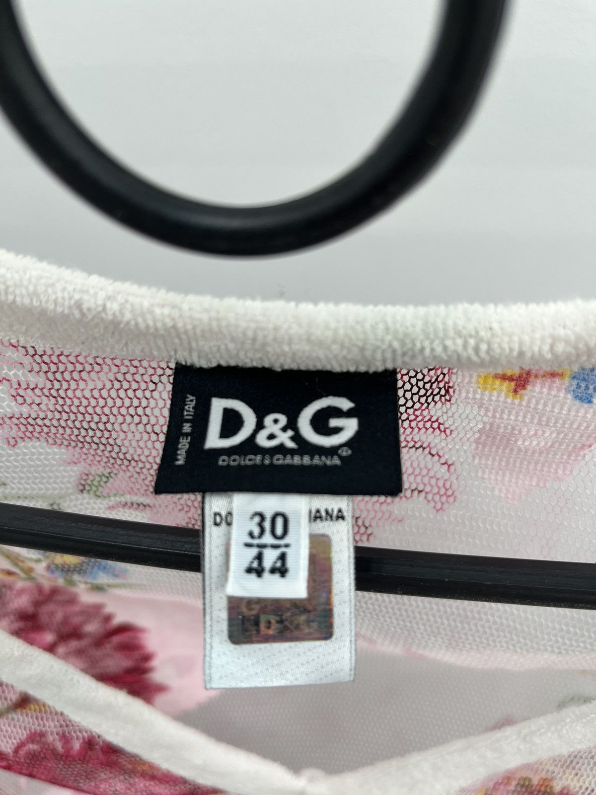 Dolce & Gabbana Vintage D&G Dolce & Gabbana Sheer Floral Mesh Top Size M / US 6-8 / IT 42-44 - 4 Thumbnail